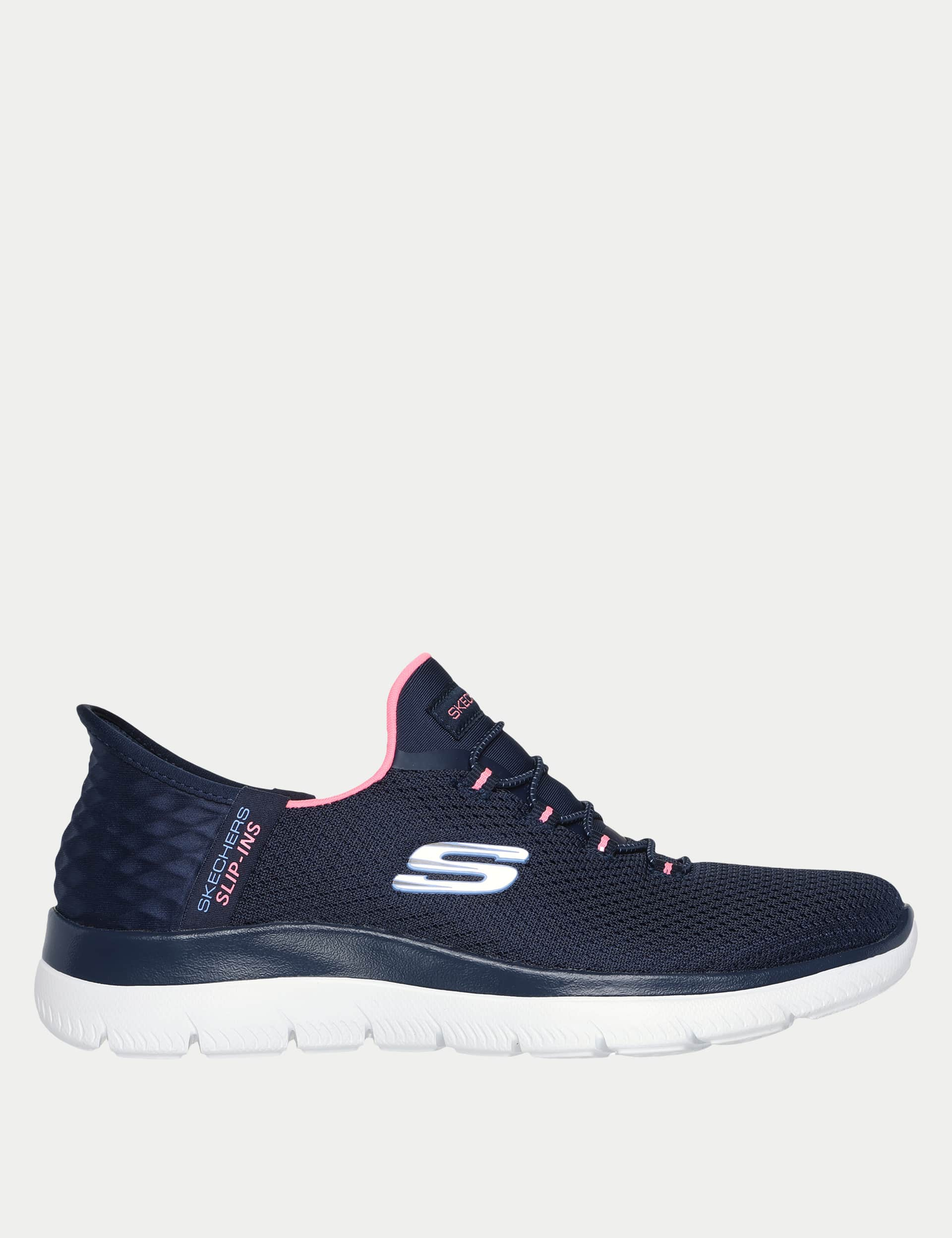 Skechers Women's Summits Diamond Dream Trainers - 6 - Navy Mix, Navy Mix,Black