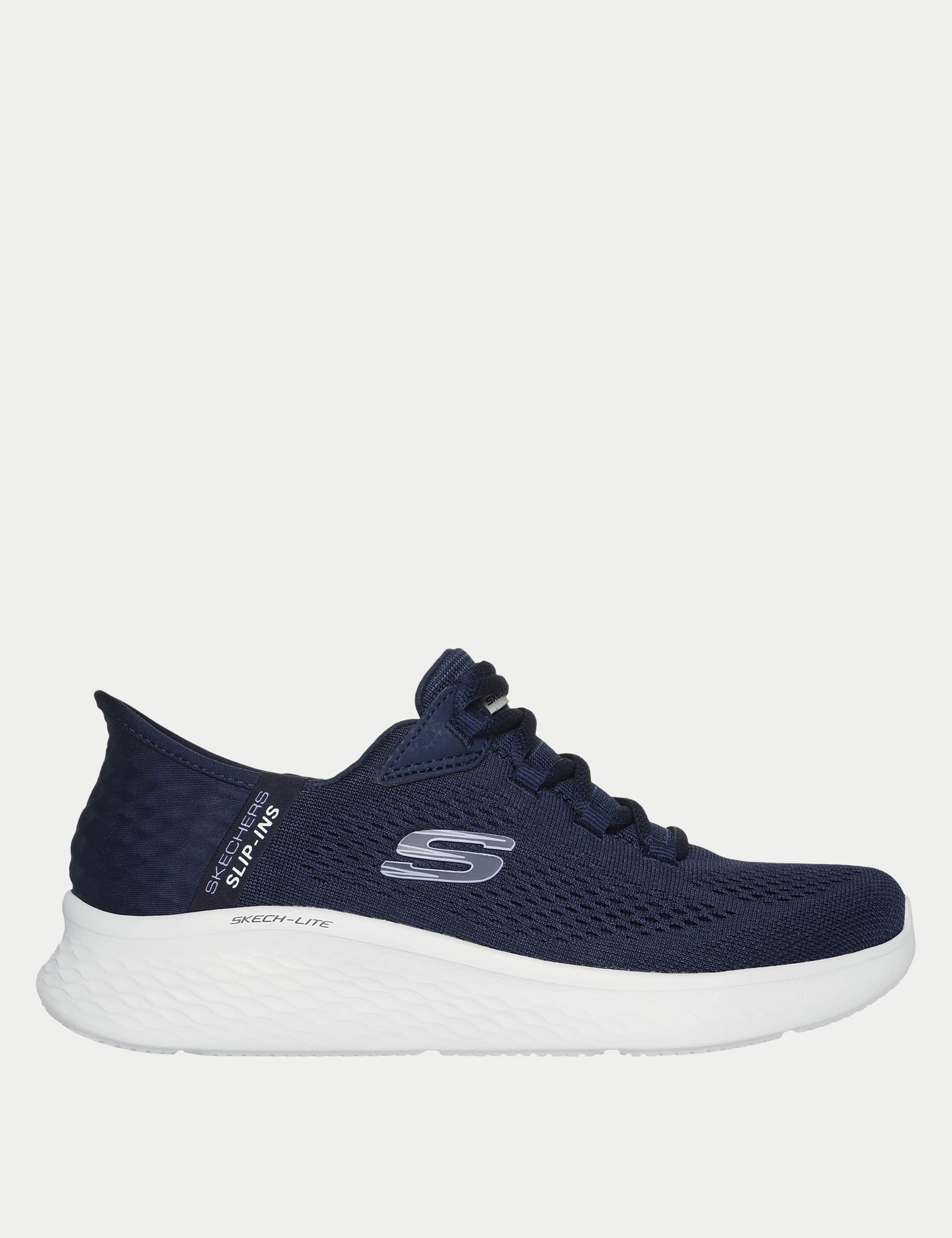 Skechers Women's Skech-Lite Pro Natural Beauty Trainers - 6 - Navy Mix, Navy Mix,Grey