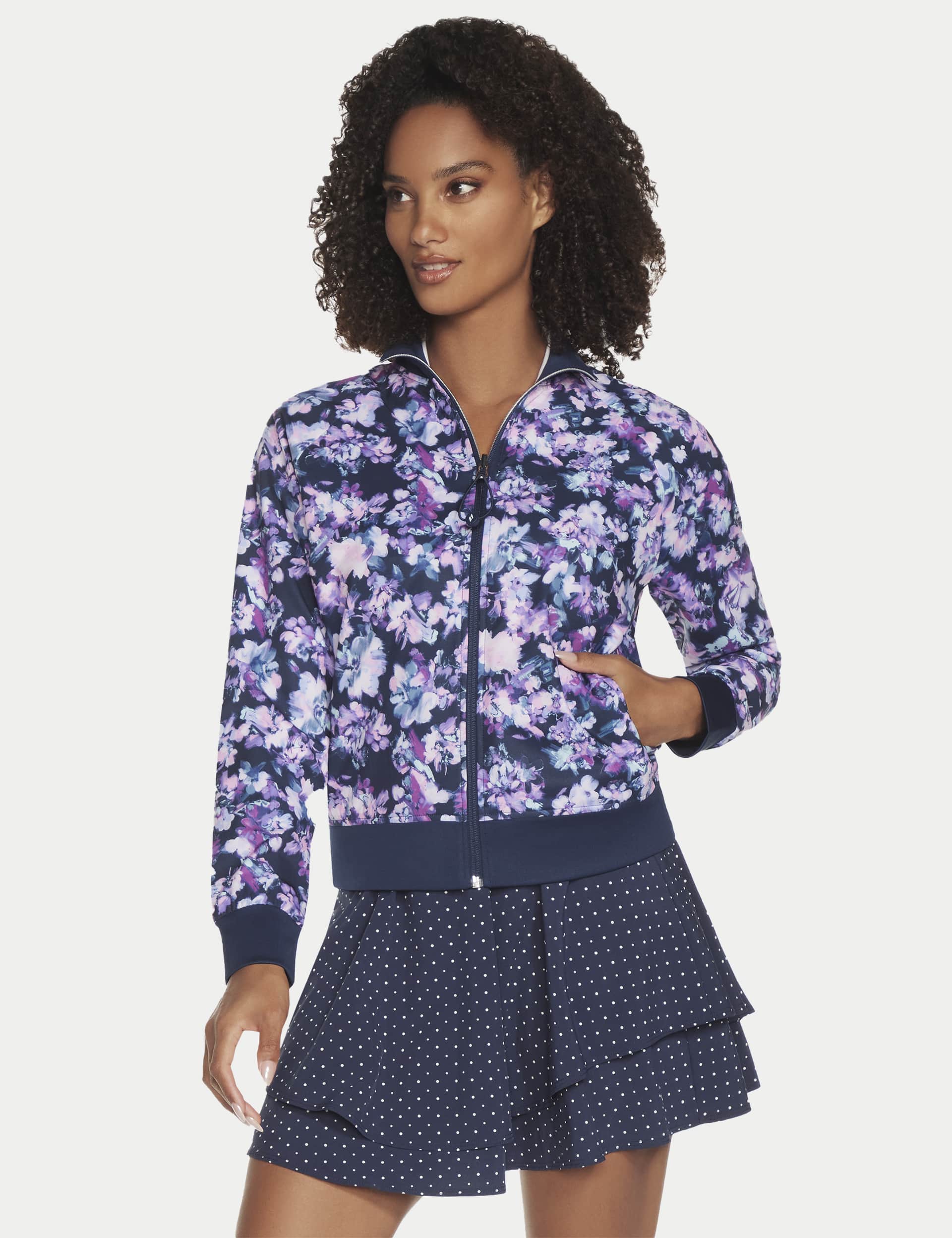 Skechers Women's Misty Floral Reversible Jacket