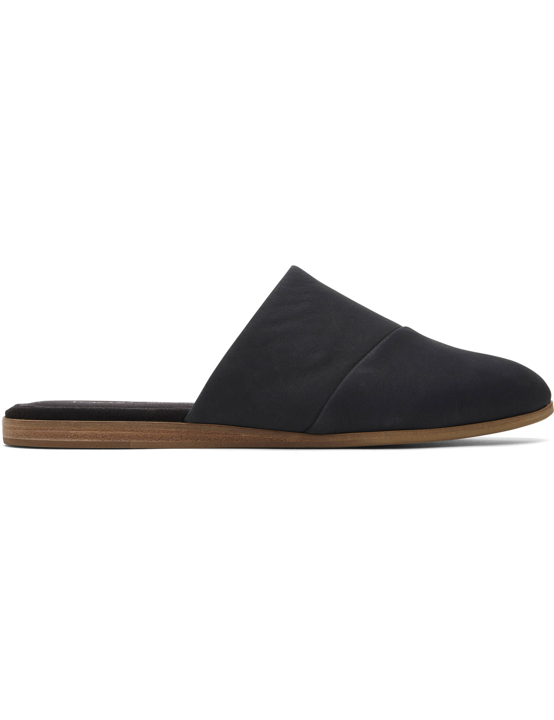 Toms Women's Leather Slip On Mules - 6 - Black, Black