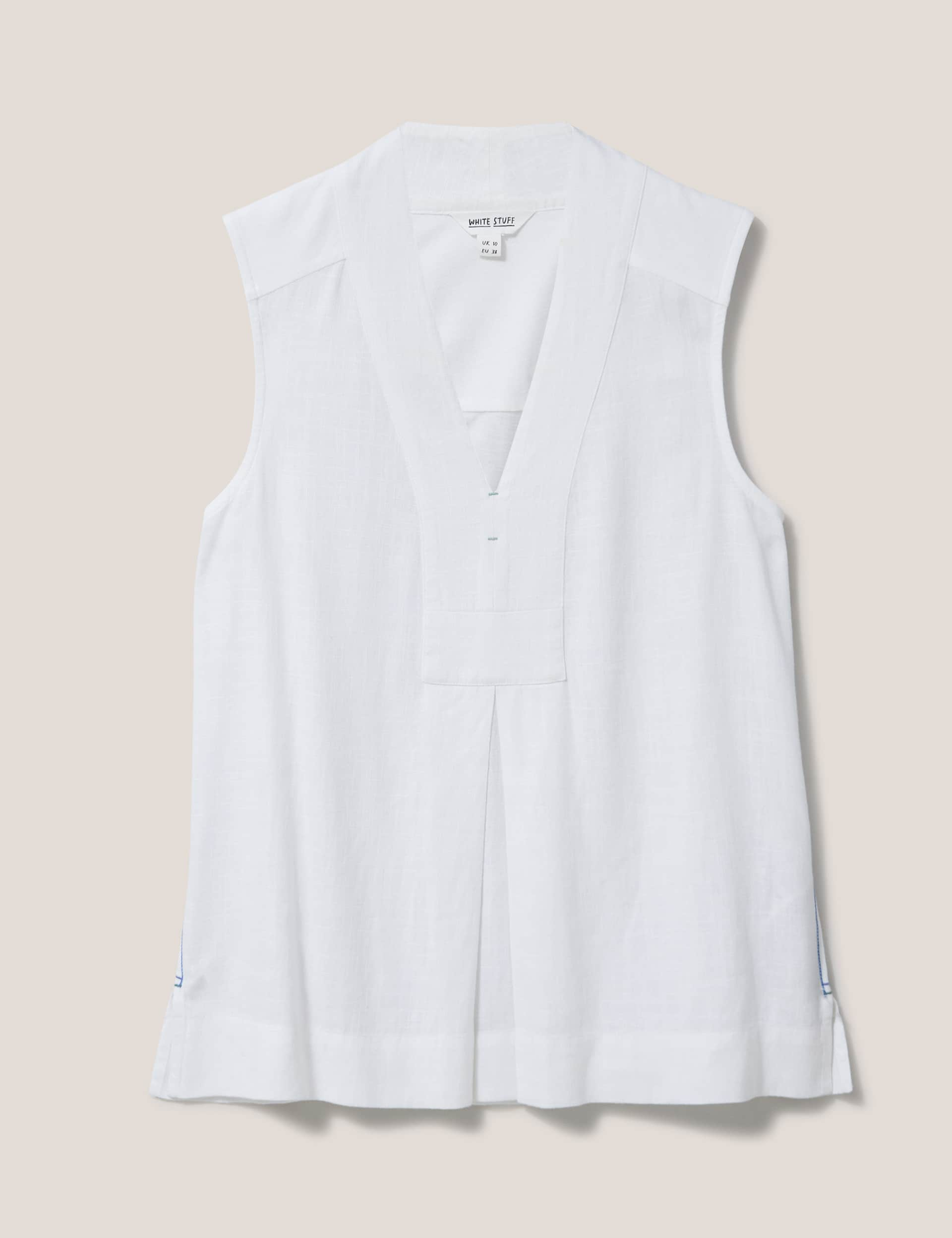 White Stuff Women's Cotton Rich Vest Top - 6, White