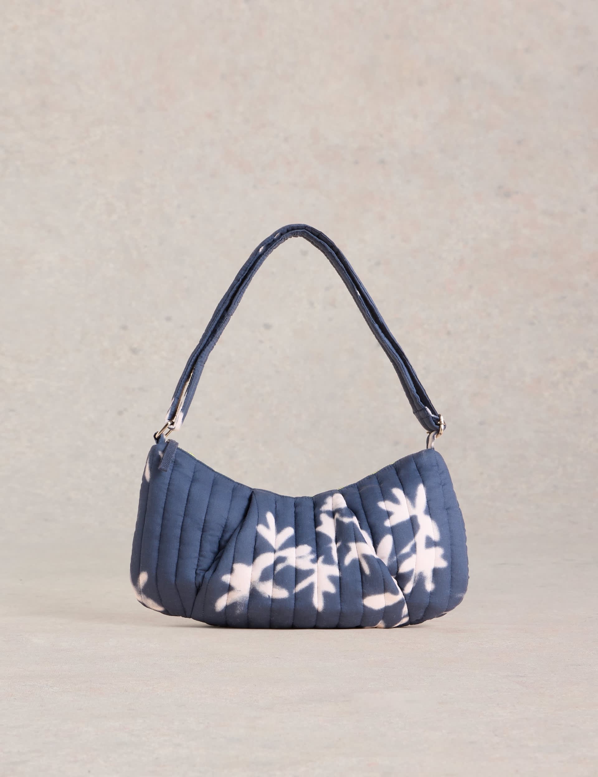 White Stuff Women's Pure Cotton Floral Sling Cross Body Bag - Navy Mix, Navy Mix