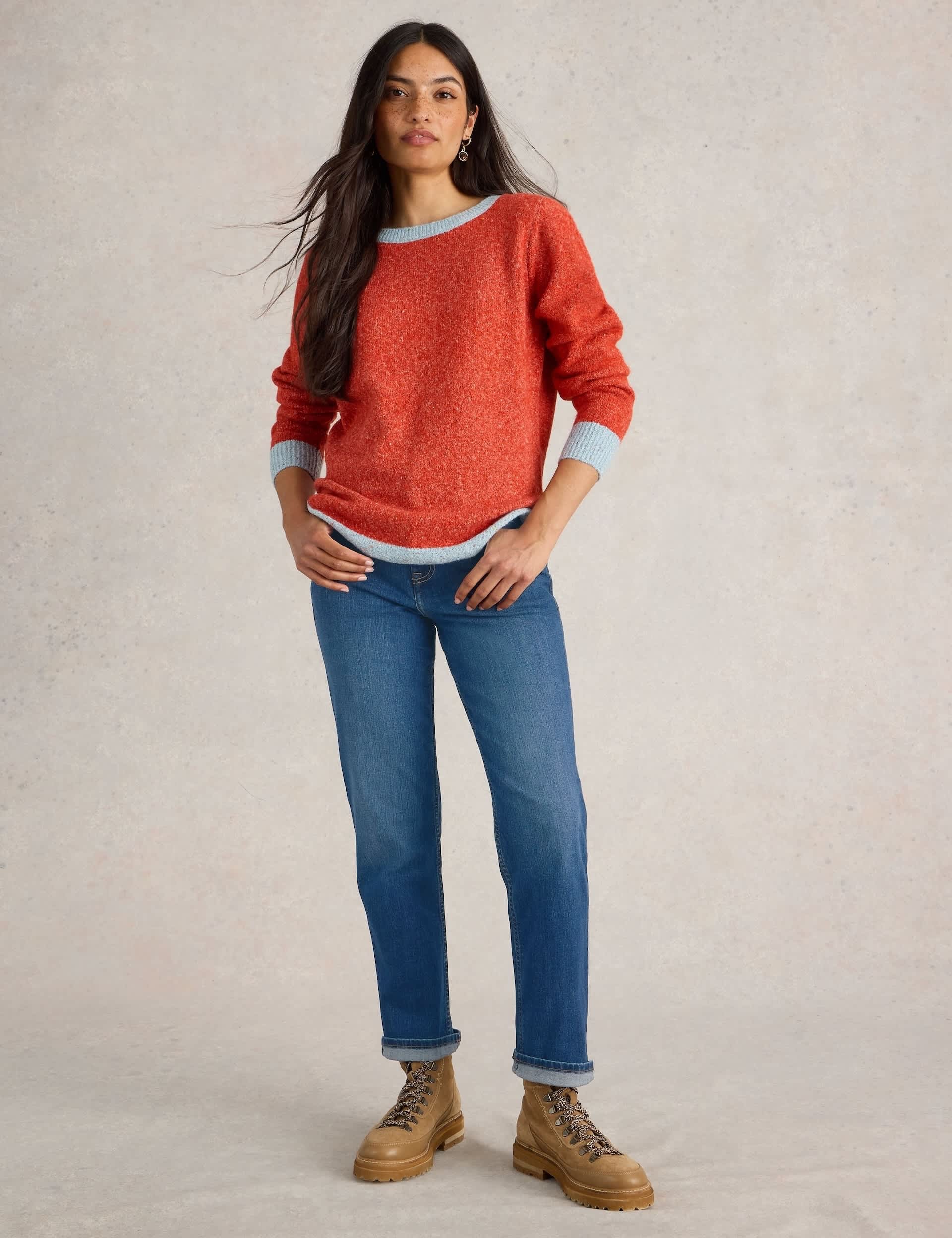 White Stuff Women's High Waisted Straight Leg Jeans