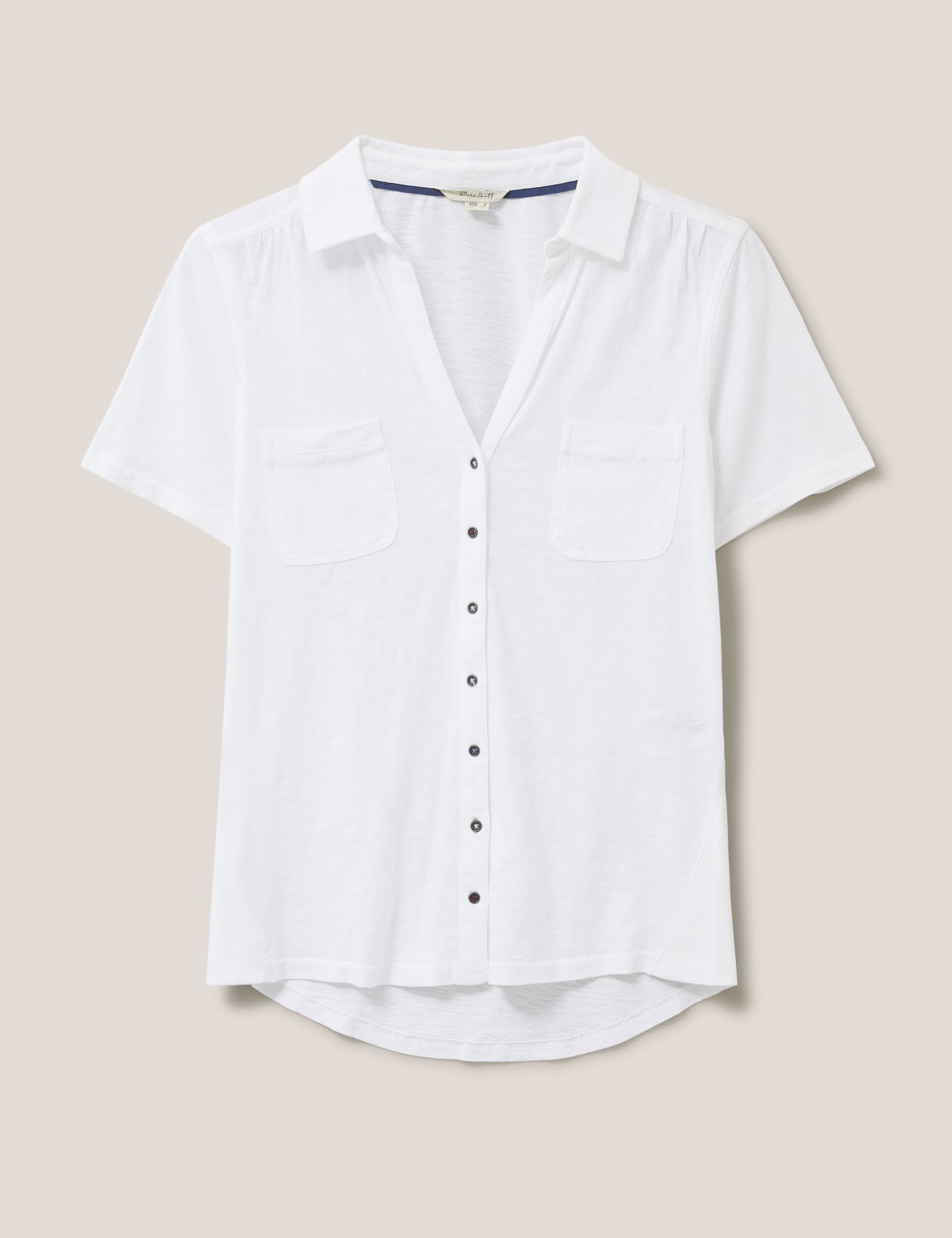 White Stuff Women's Pure Cotton Collared Regular Fit shirt - 16, White