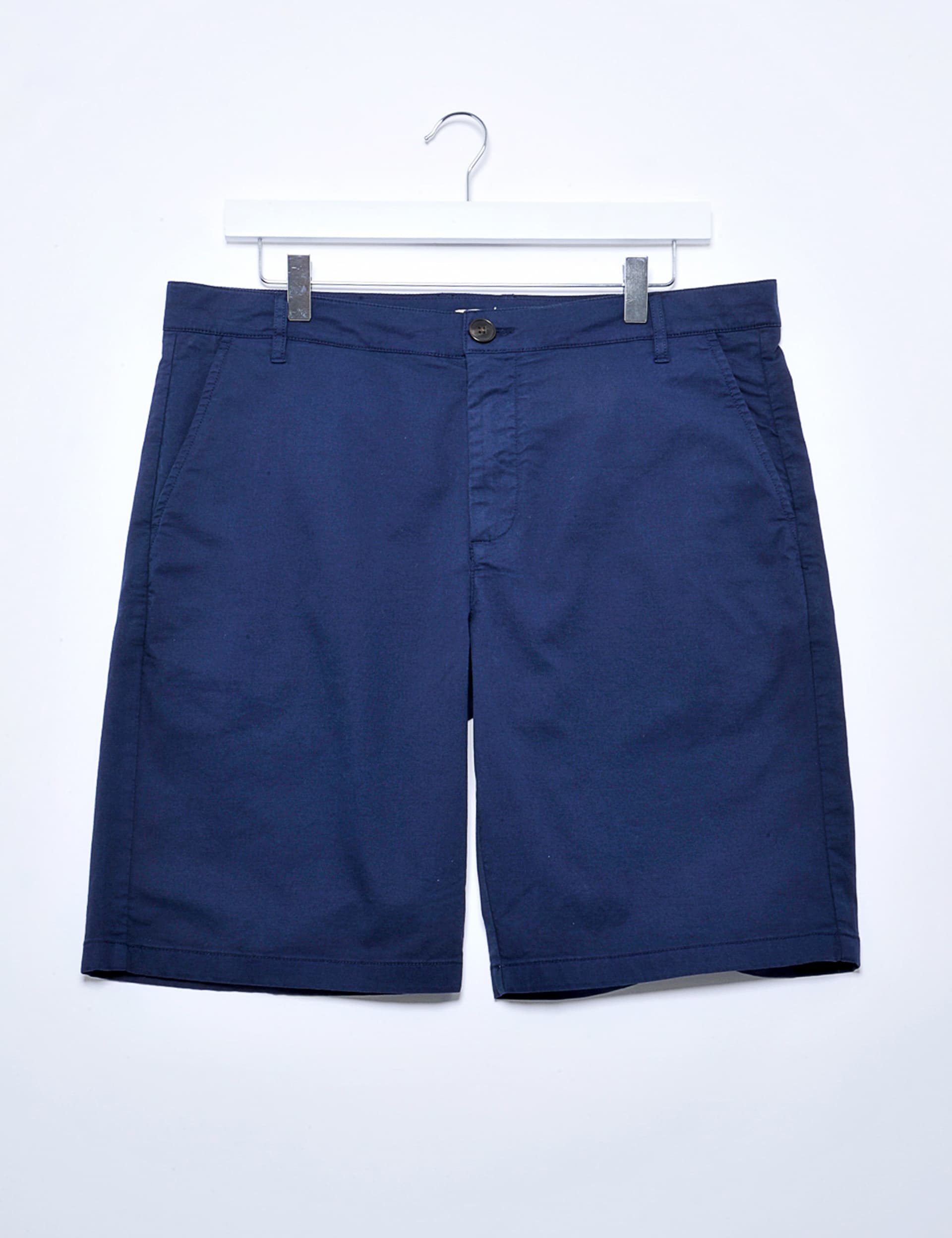 Burgs Men's Cotton Rich Chino Shorts - 34 - Navy, Navy