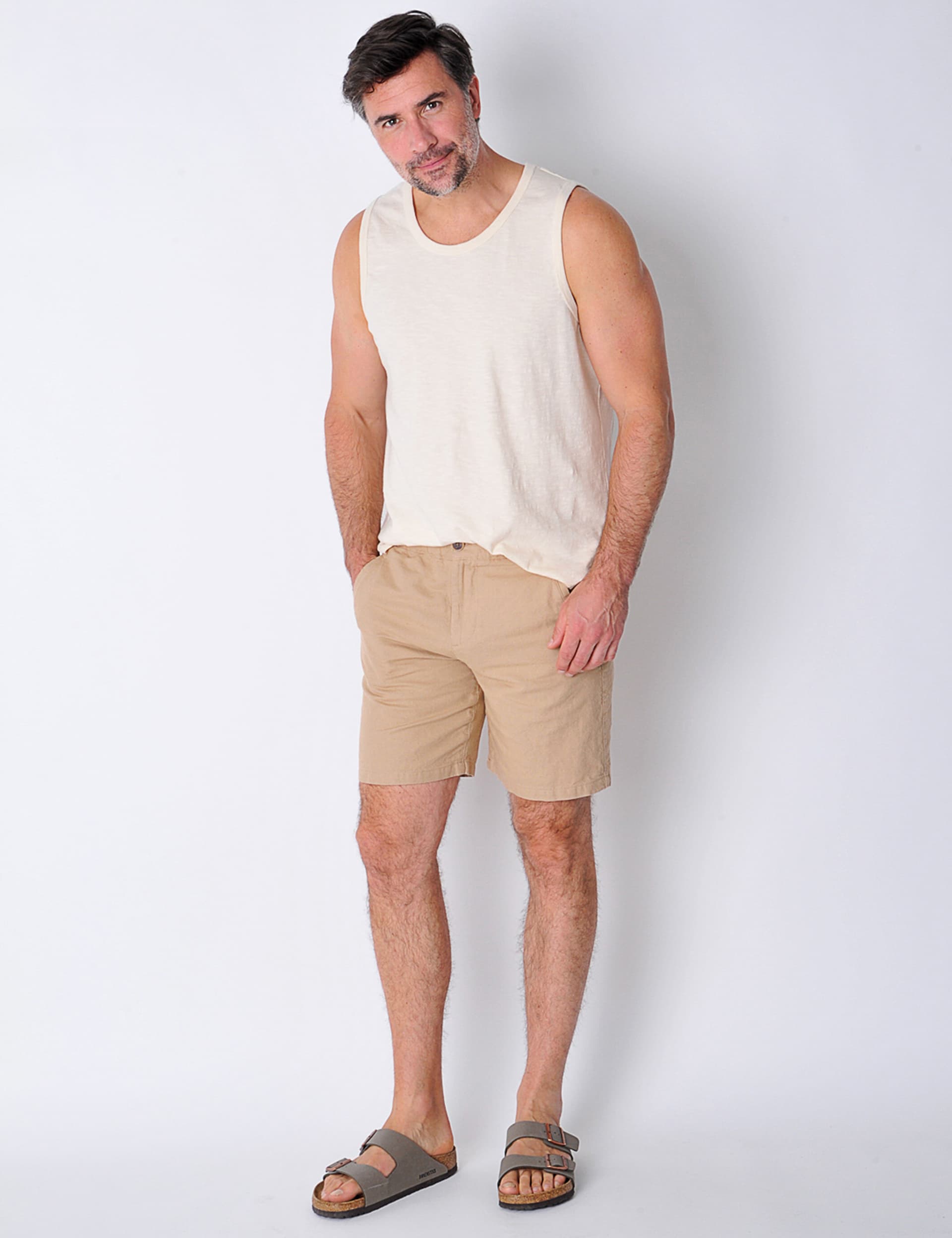 Burgs Men's Cotton Rich Elasticated Waist Shorts
