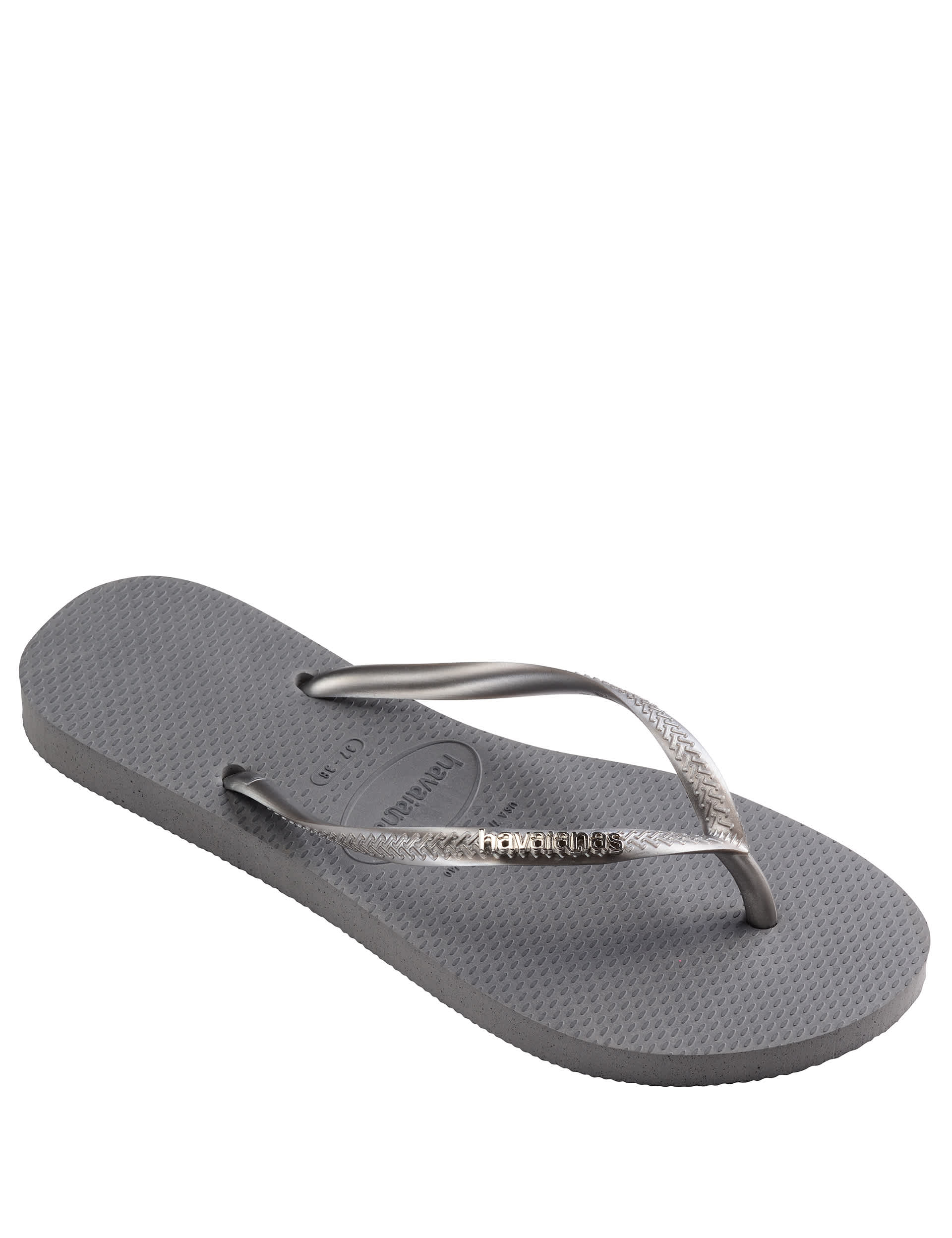 Havaianas Women's Flip Flops - 35/36 - Grey, Black,Grey