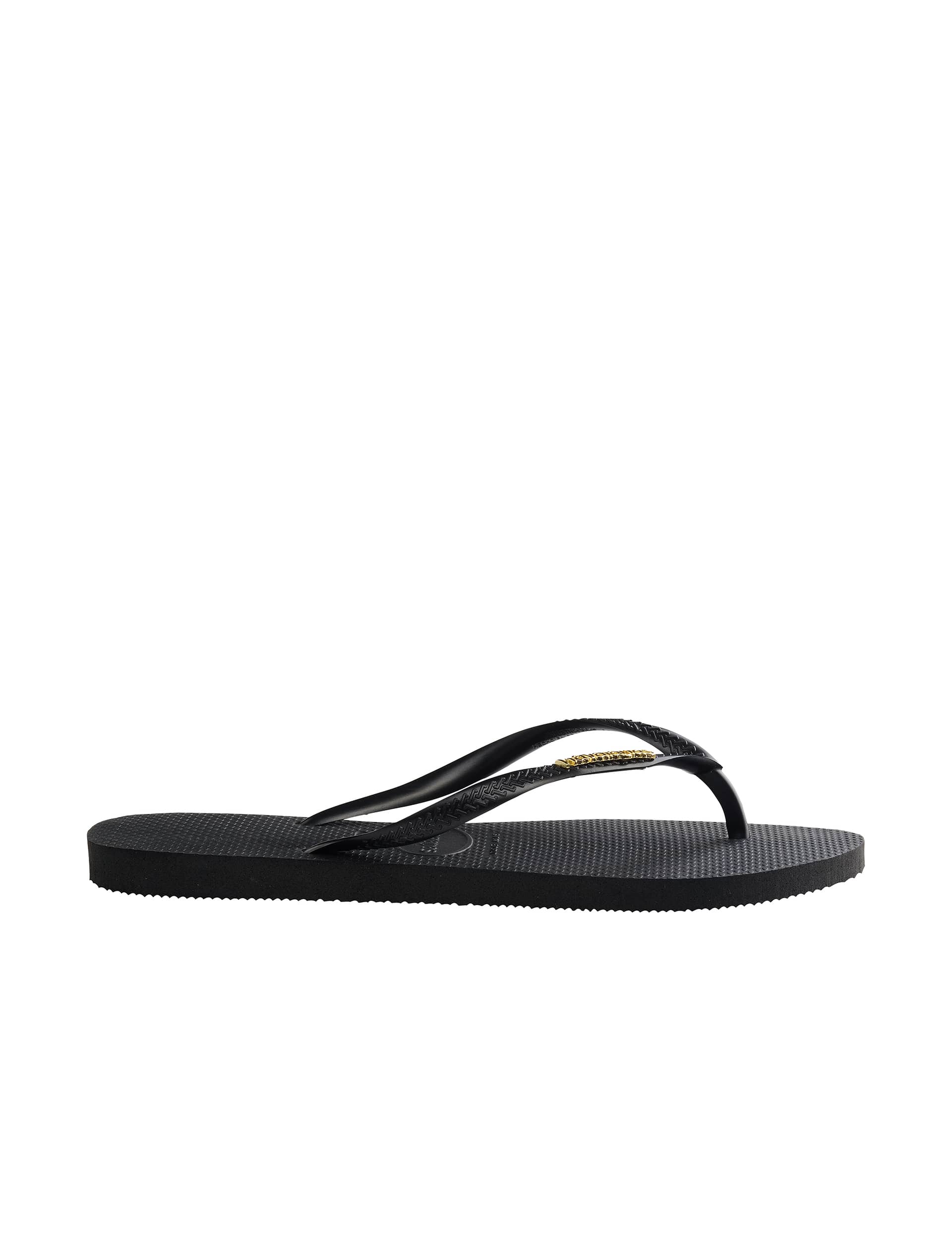 Havaianas Women's Flip Flops - 35/36 - Black, Black,Grey