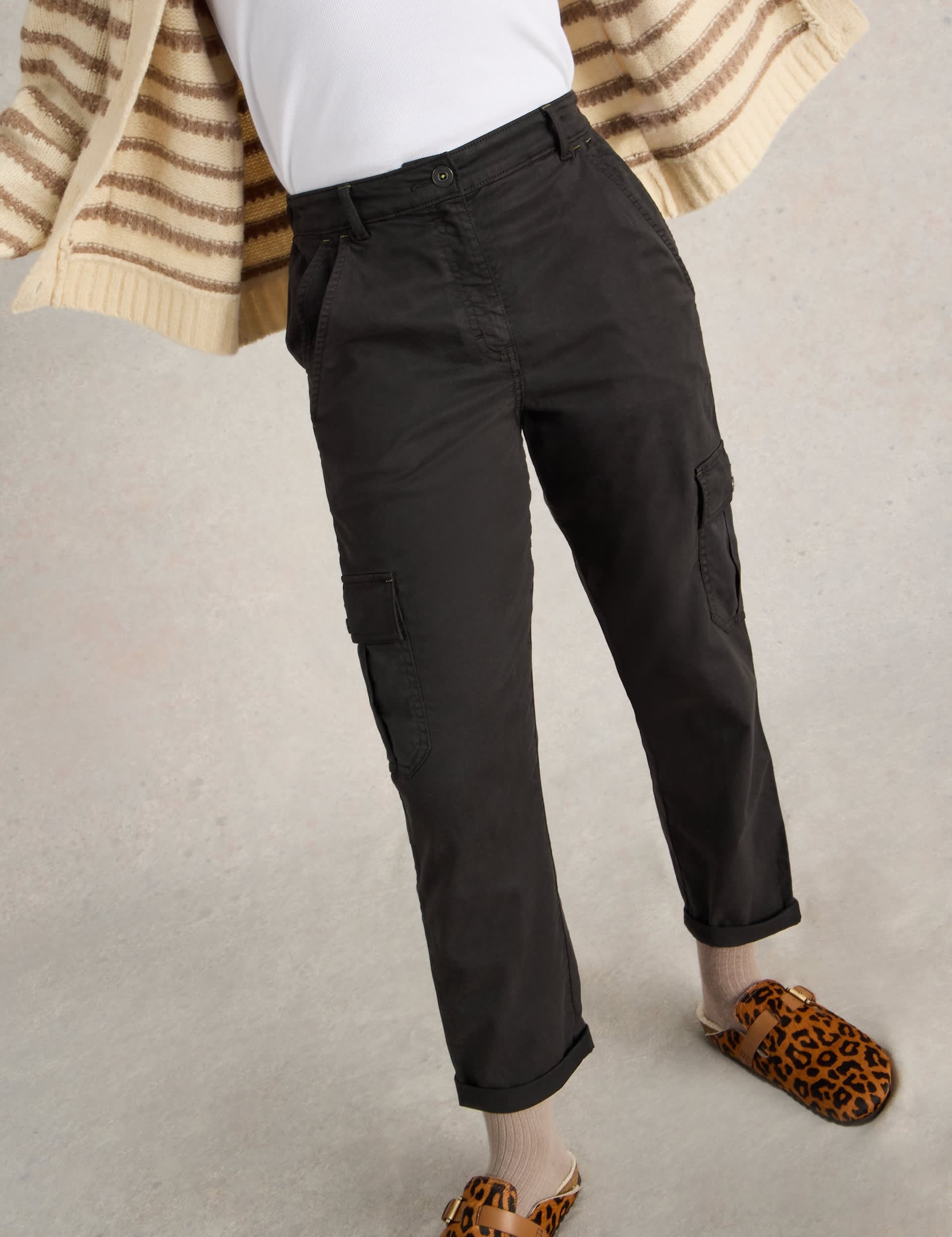 White Stuff Women's Lyocell Rich Cargo Trousers