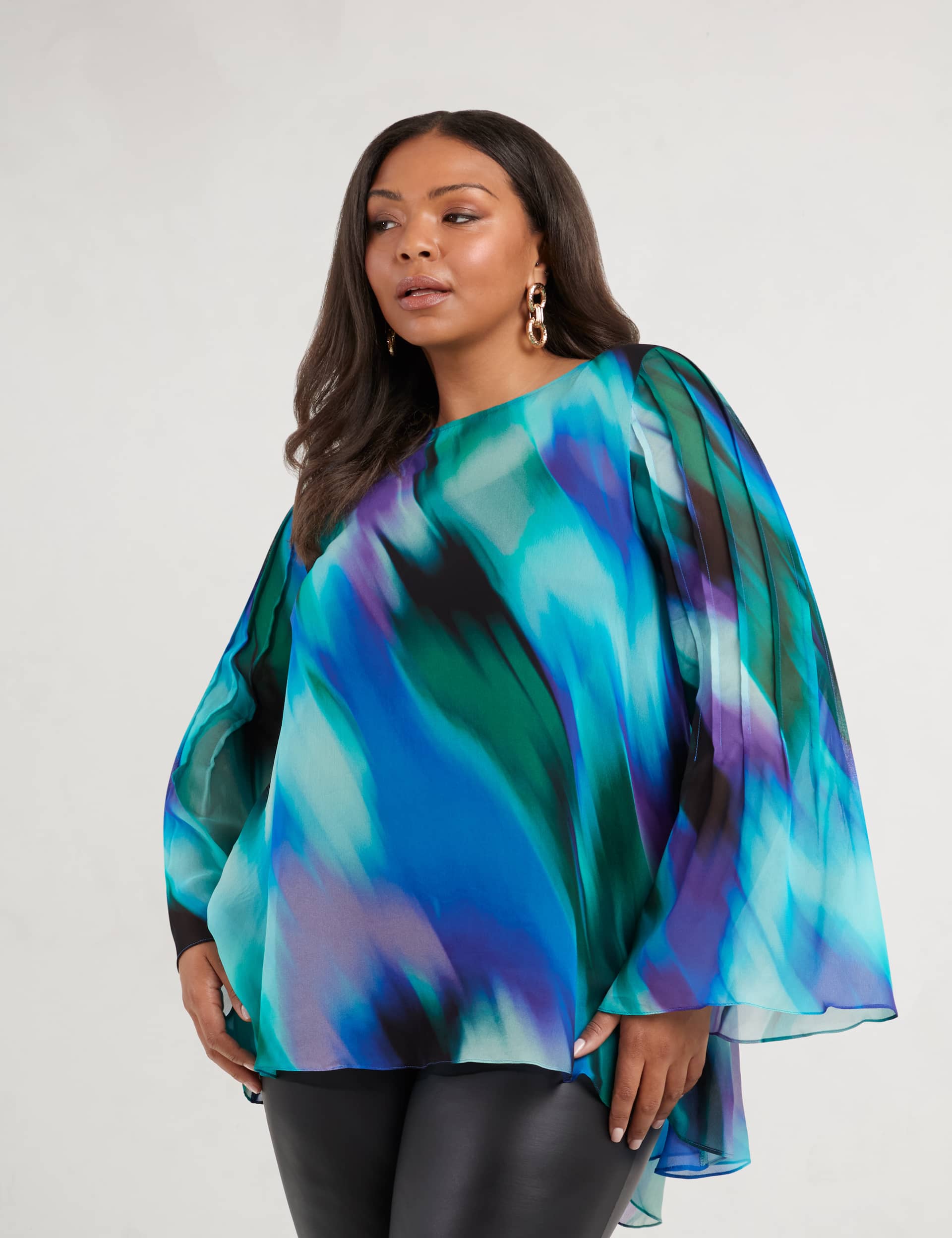 Live Unlimited London Women's Printed Blouse