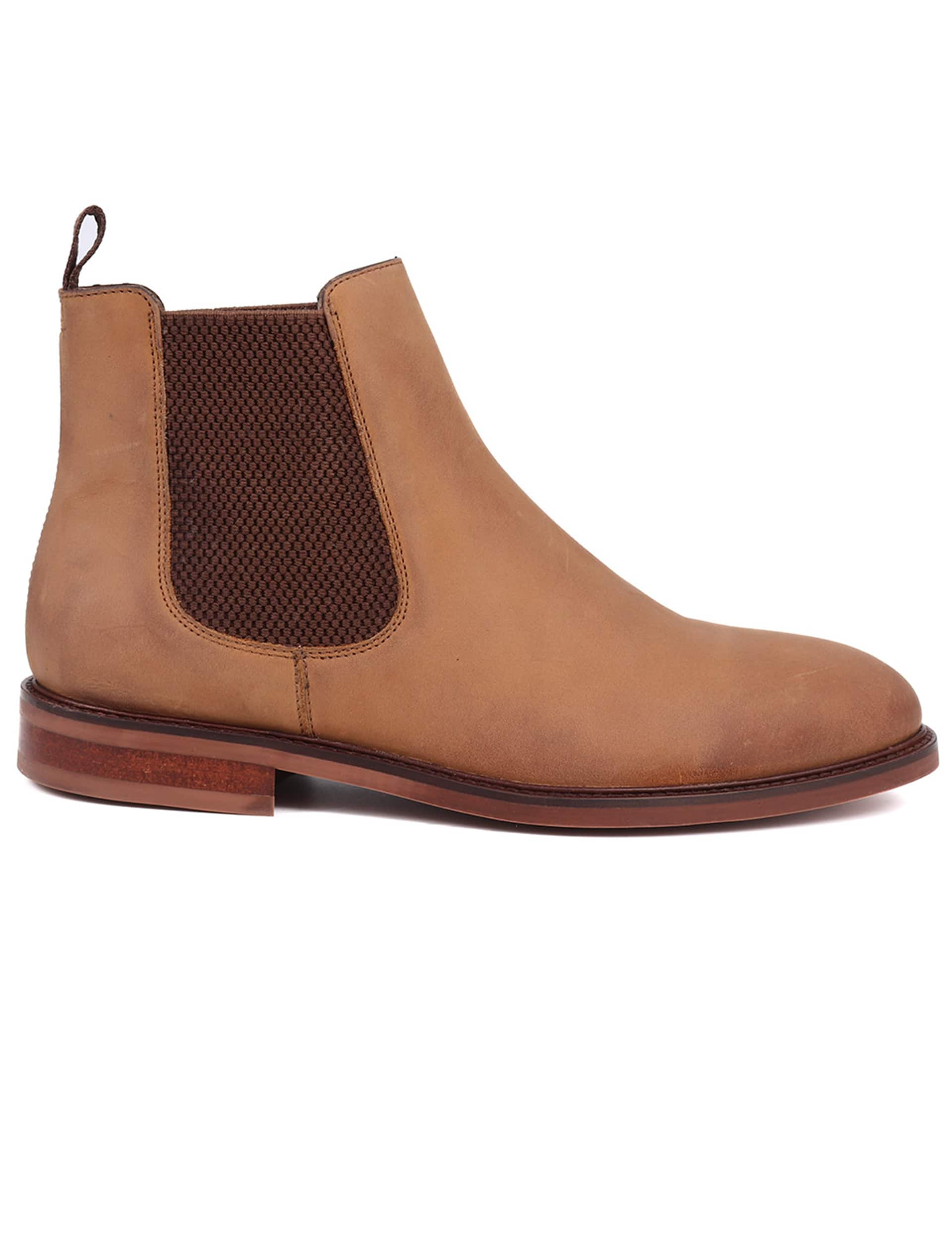 Jones Bootmaker Men's Leather Chelsea Boots - 10 - Tan, Tan