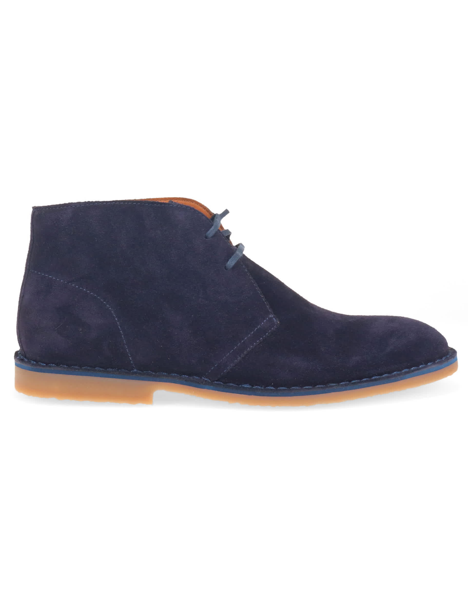 Jones Bootmaker Men's Suede Casual Boots - 9 - Navy, Navy,Tan