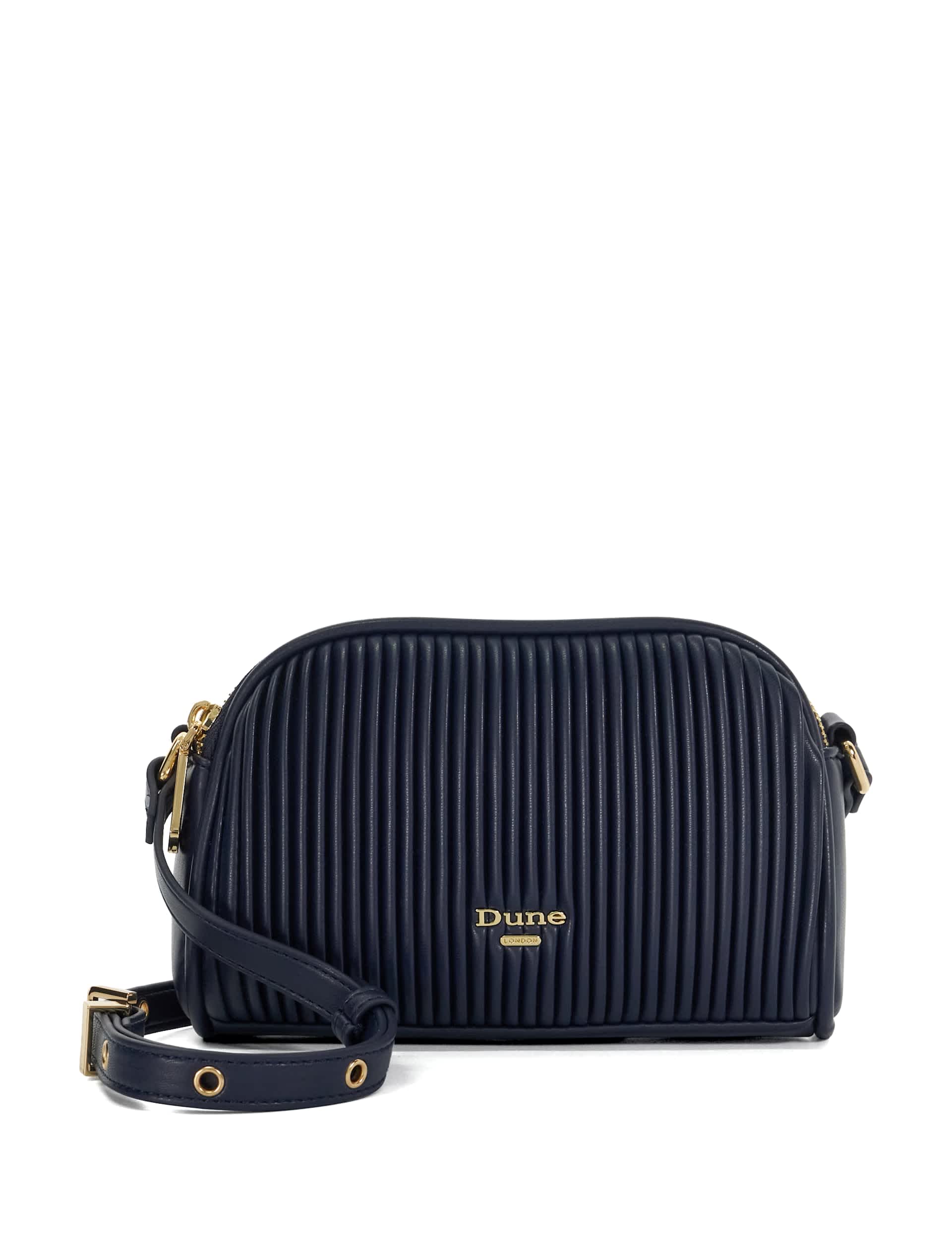 Dune London Women's Pleated Cross Body Bag - Navy, Navy