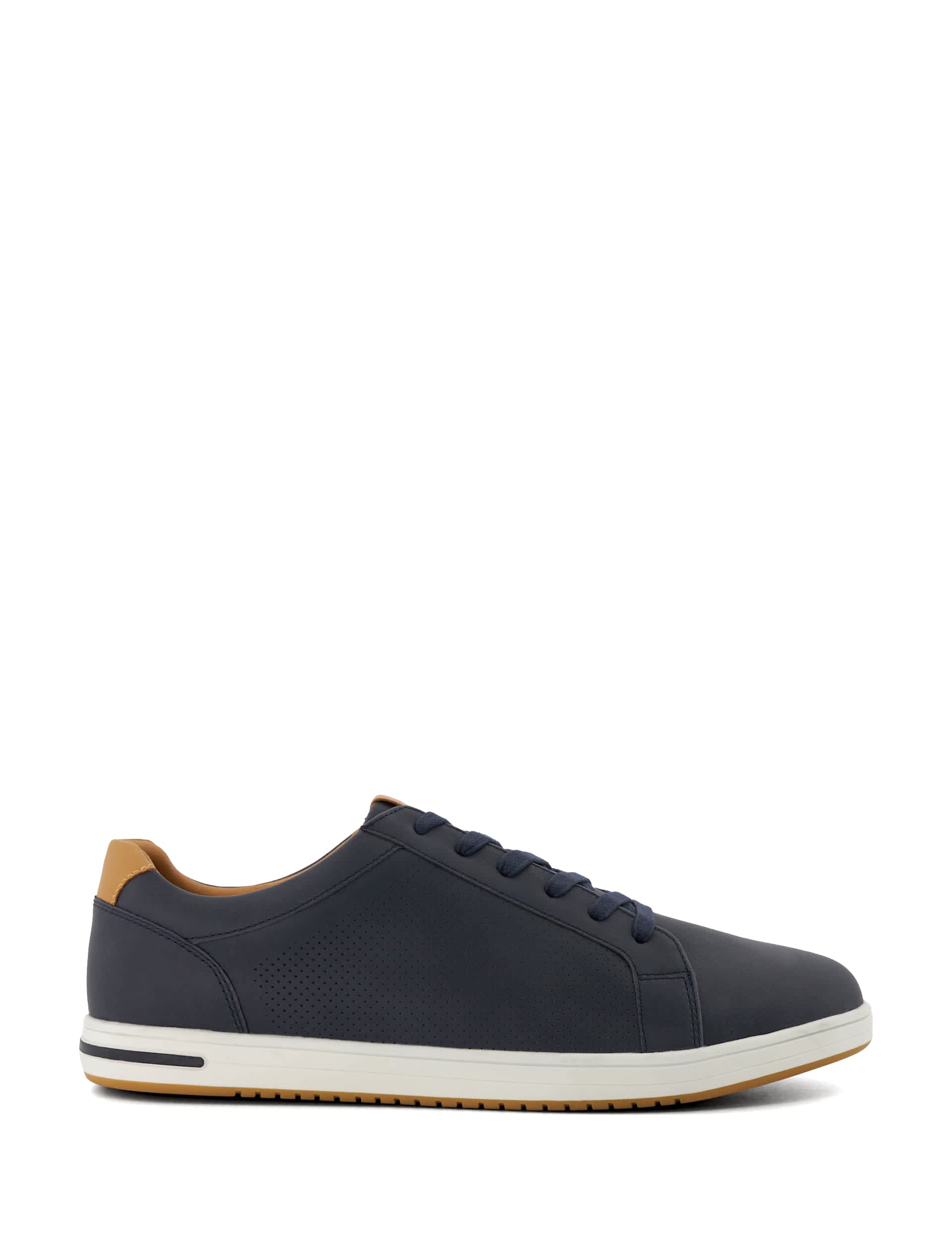 Dune London Men's Wide Fit Lace Up Trainers - 11 - Navy, Navy