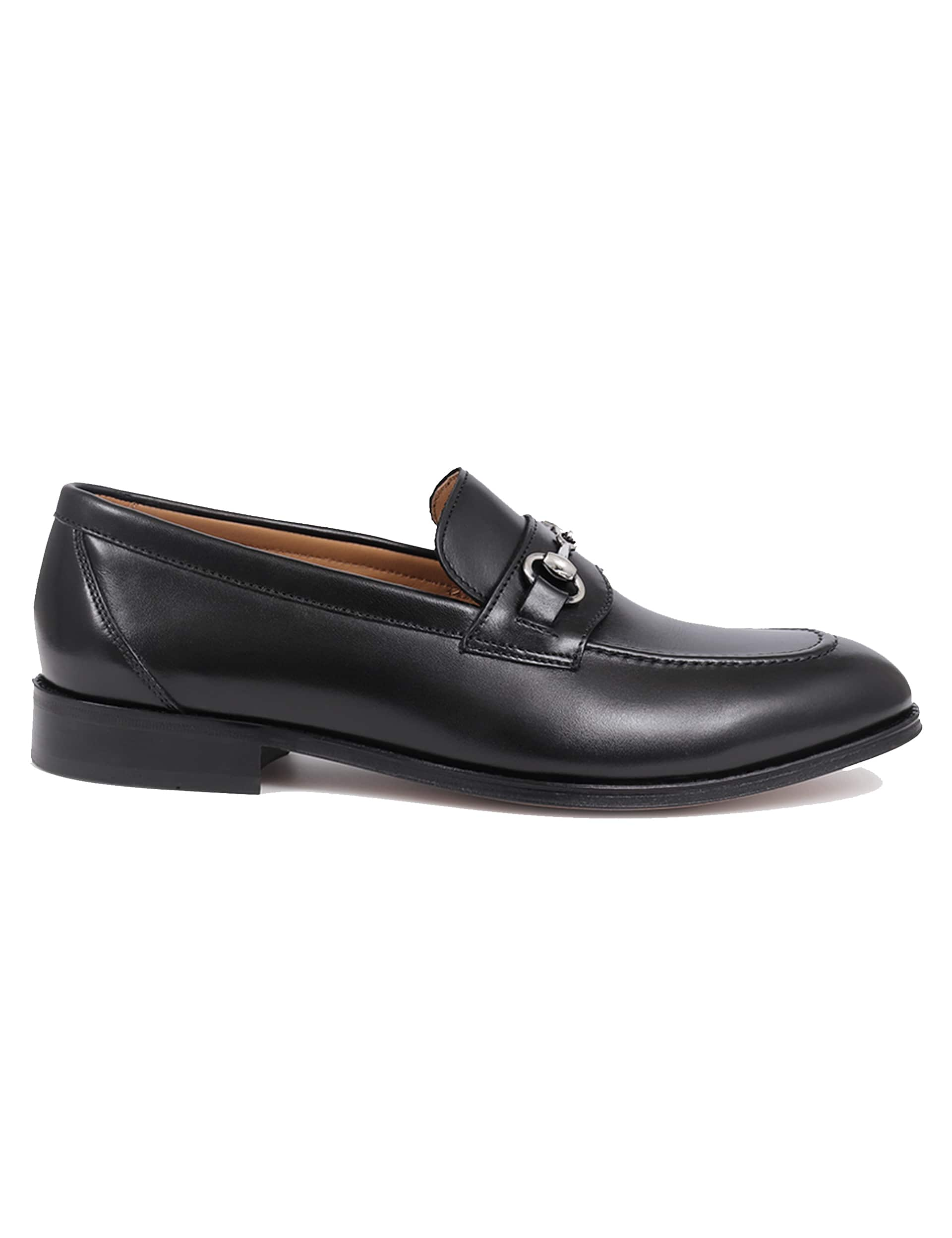 Jones Bootmaker Men's Leather Slip-On Loafers - 9 - Black, Black