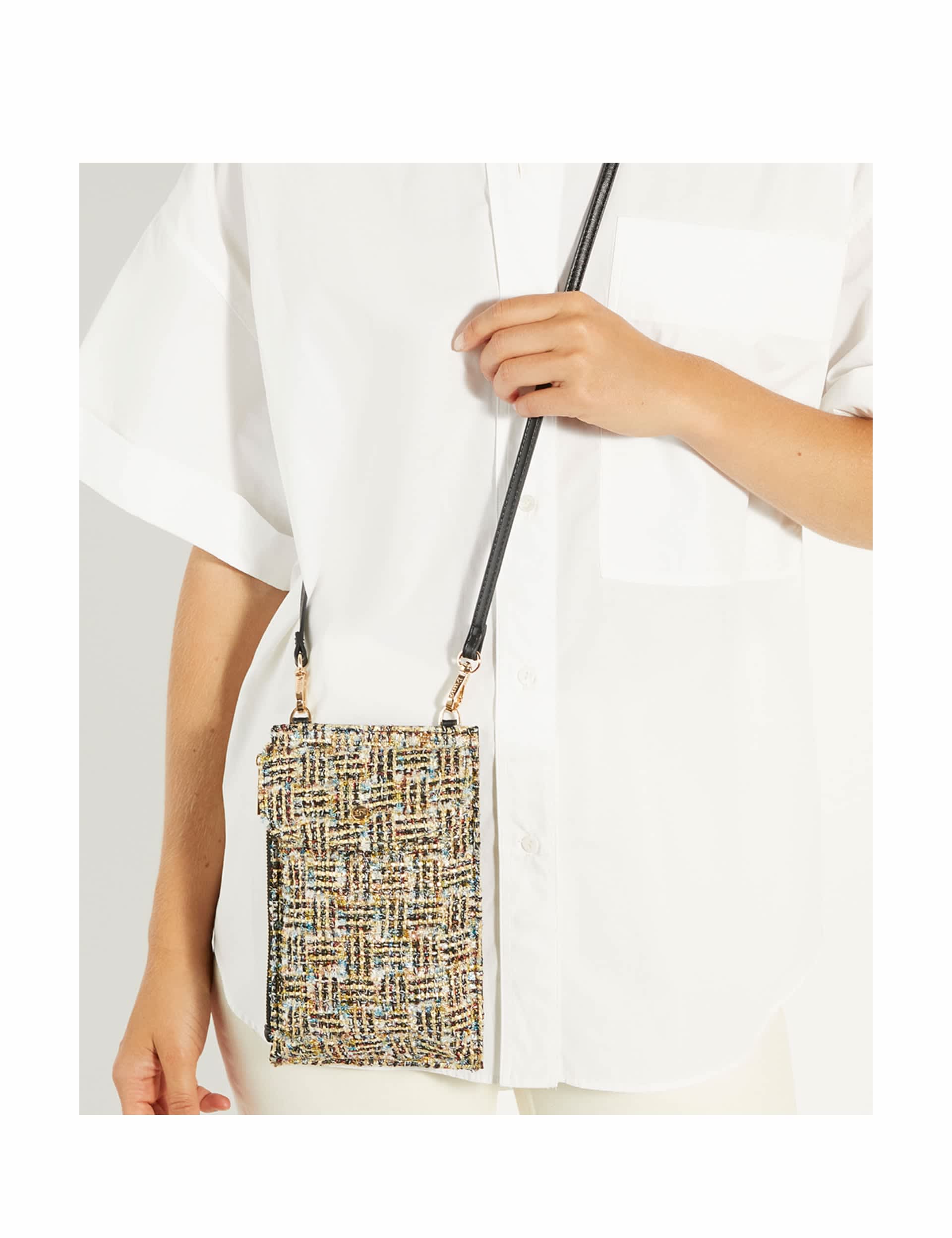 Dune London Women's Faux Leather Multi Purpose Phone Bag  Multi Tan