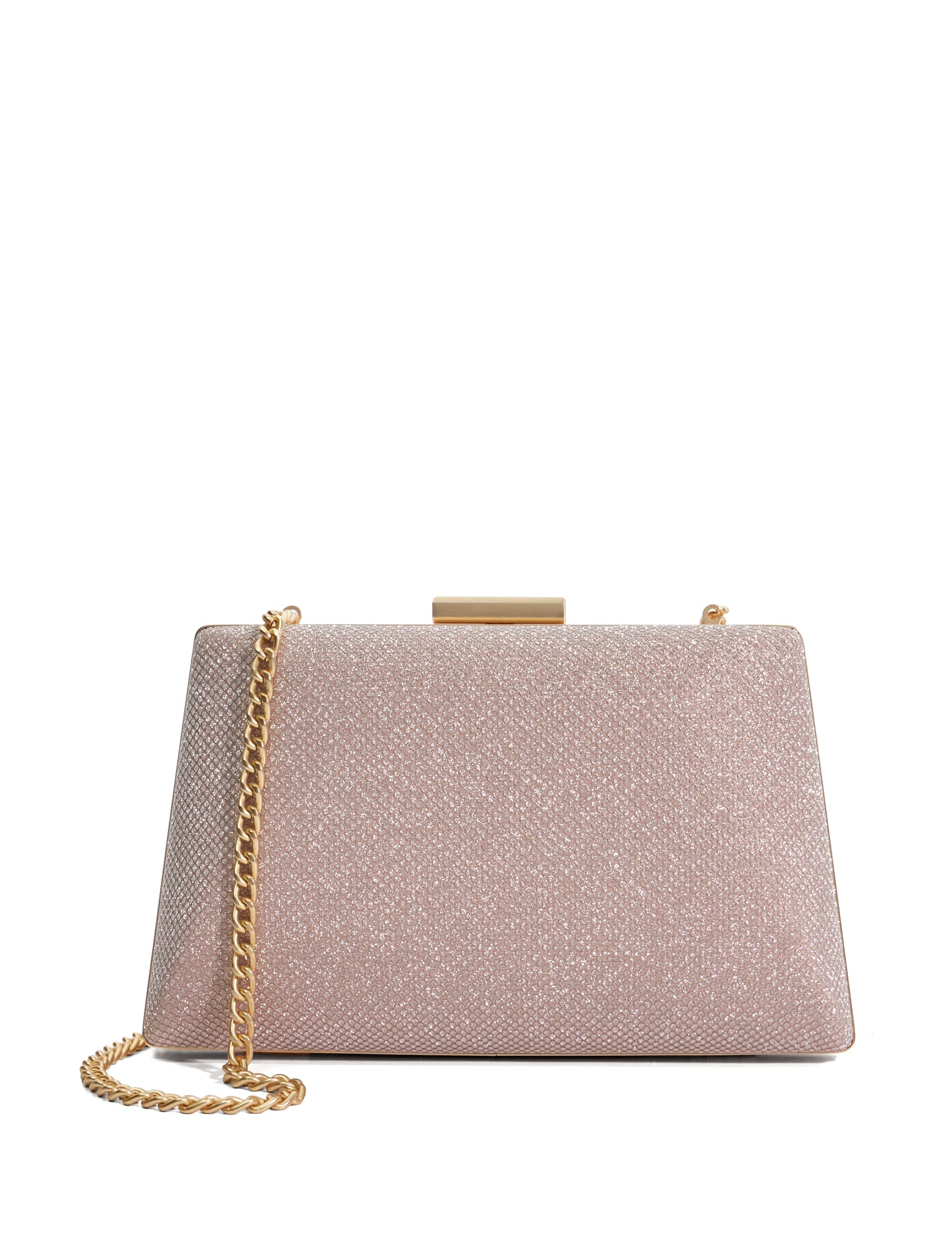 Dune London Women's Metallic Chain Strap Clutch Bag