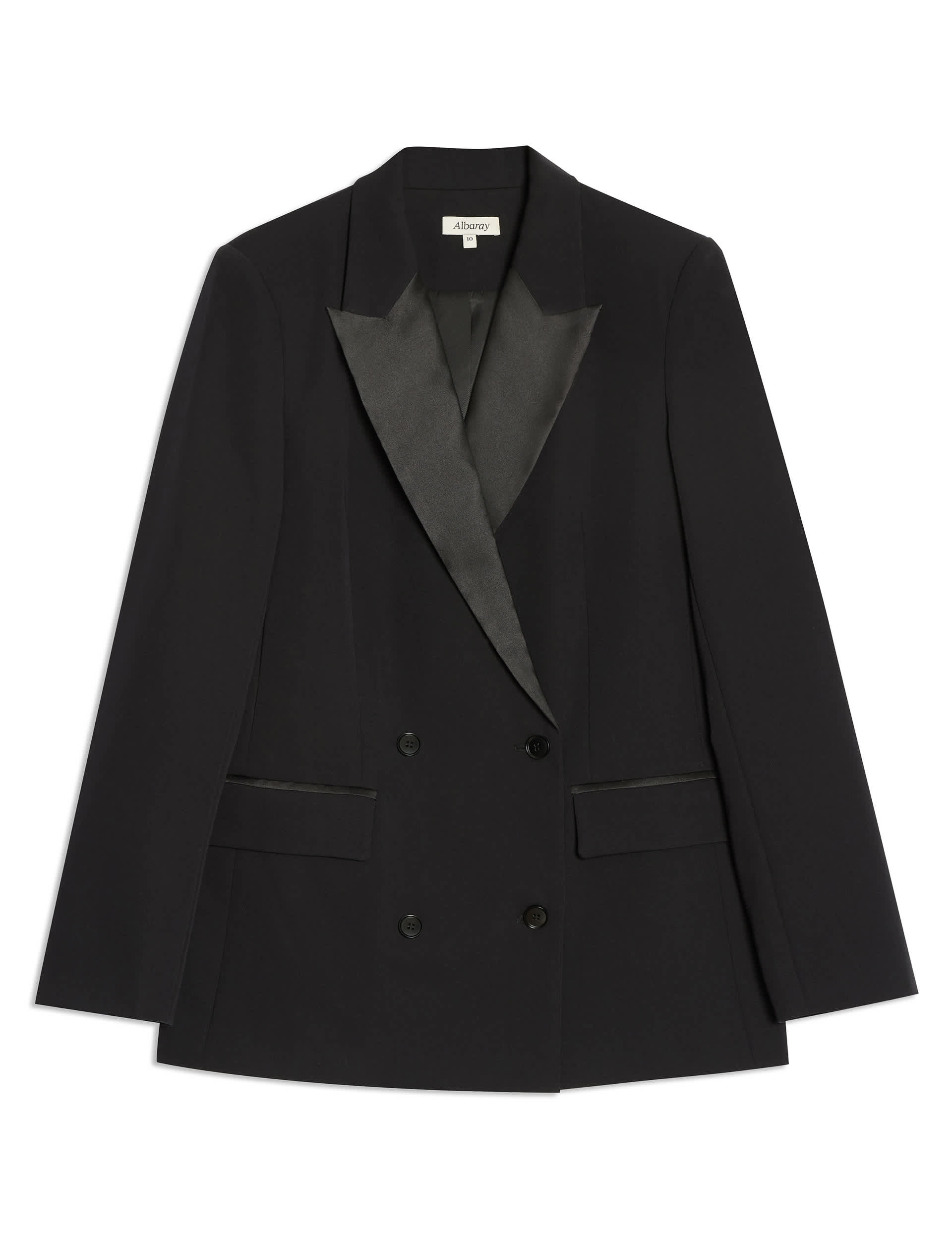 Albaray Women's Tuxedo Blazer - 10 - Black, Black