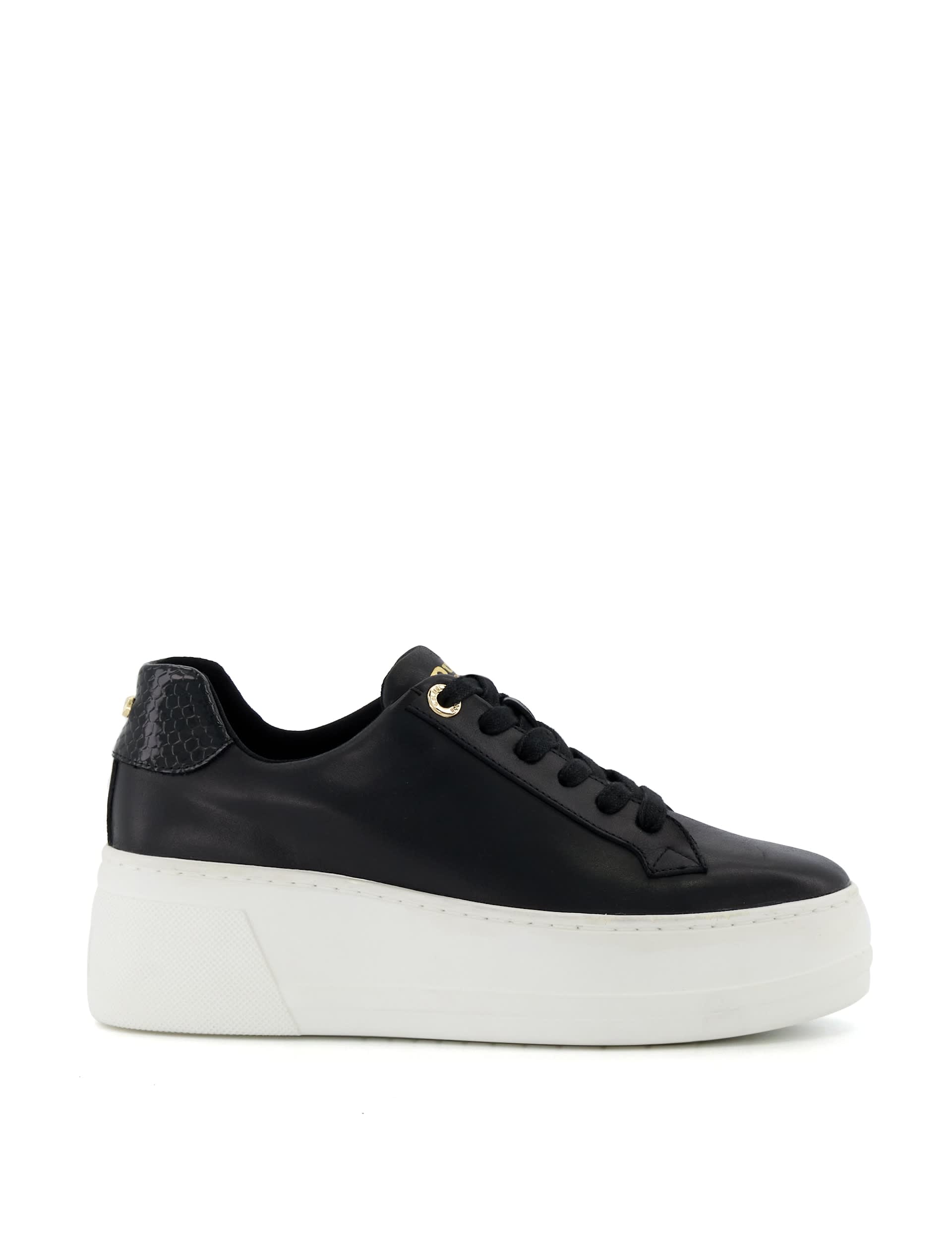 Dune London Women's Leather Lace Up Chunky Trainers