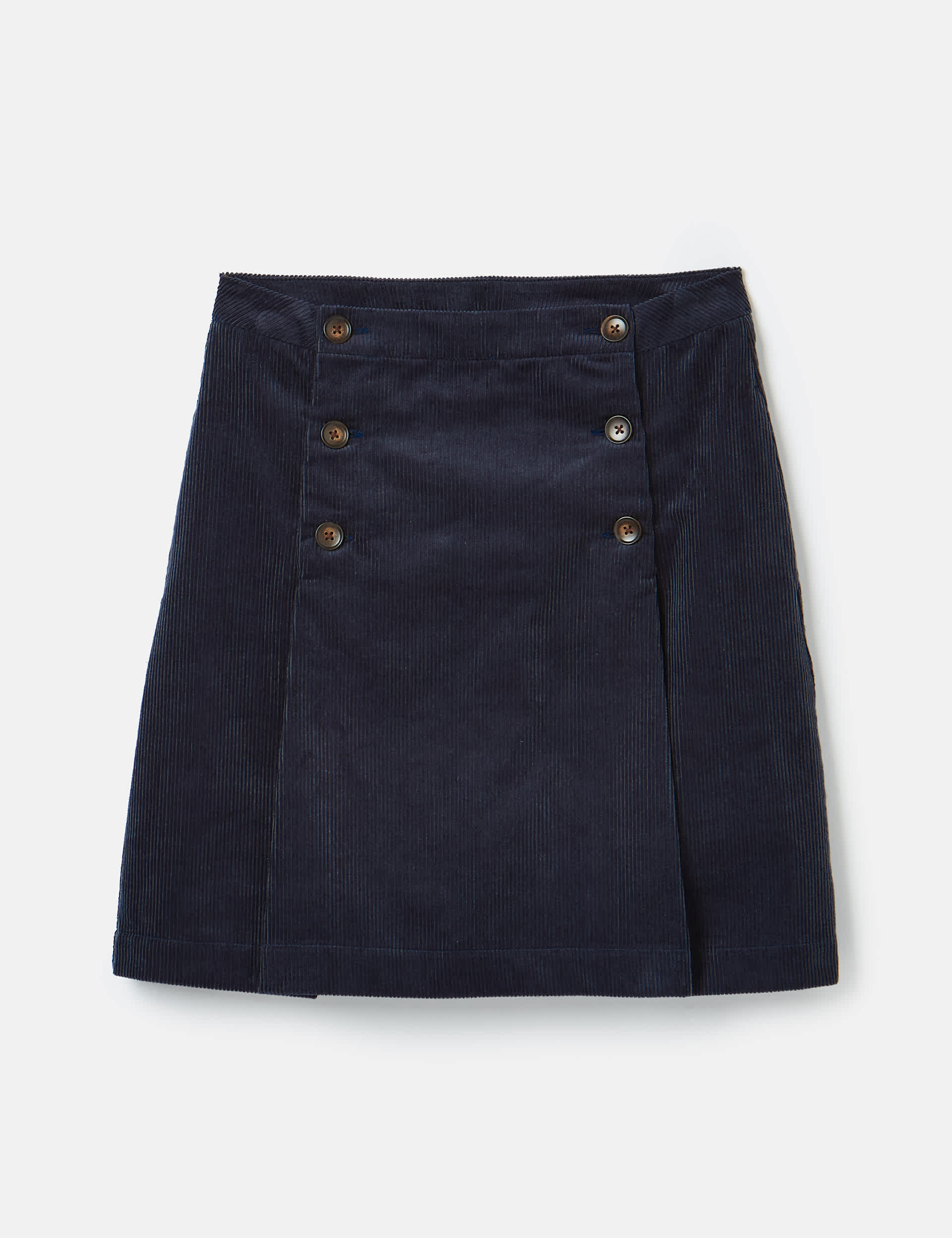 Joules Women's Cord Pleated Mini Skirt - 26 - Navy, Navy