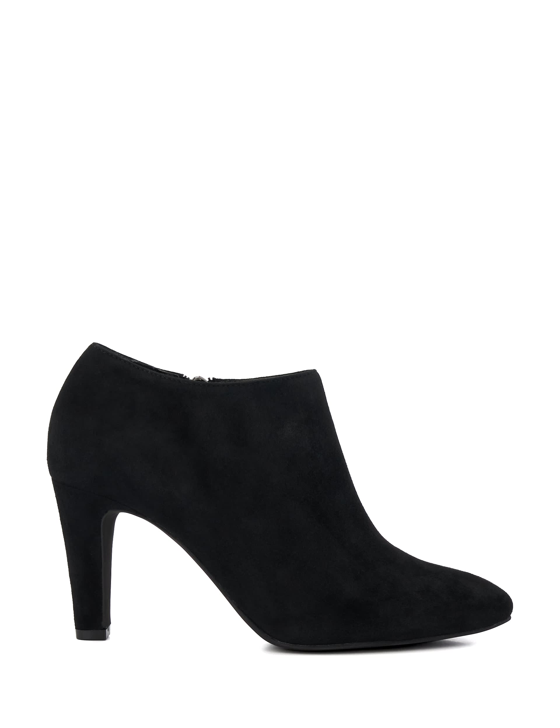 Dune London Women's Suede Stiletto Heel Shoe Boots - 5 - Black, Black