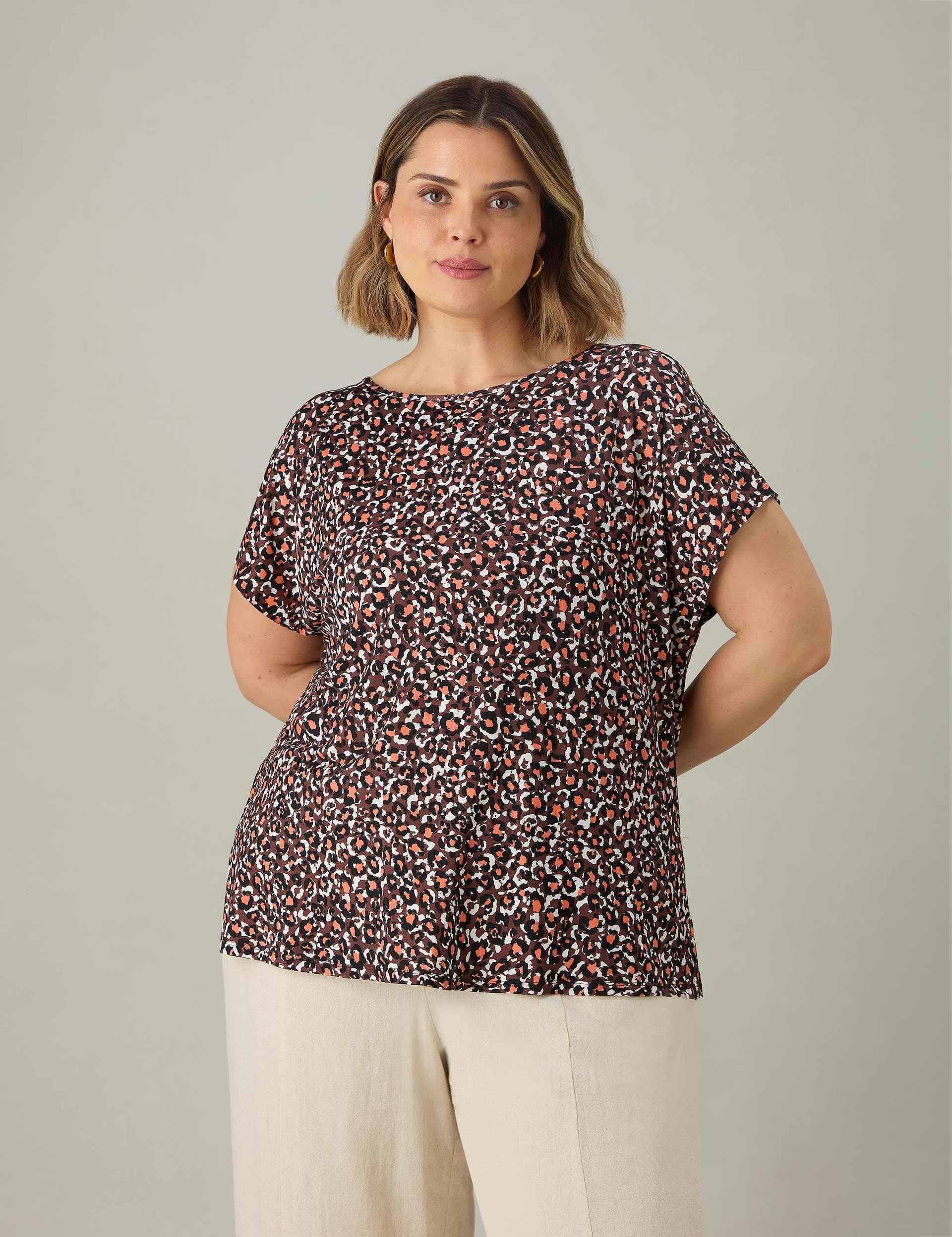 Live Unlimited London Women's Animal Print T-Shirt