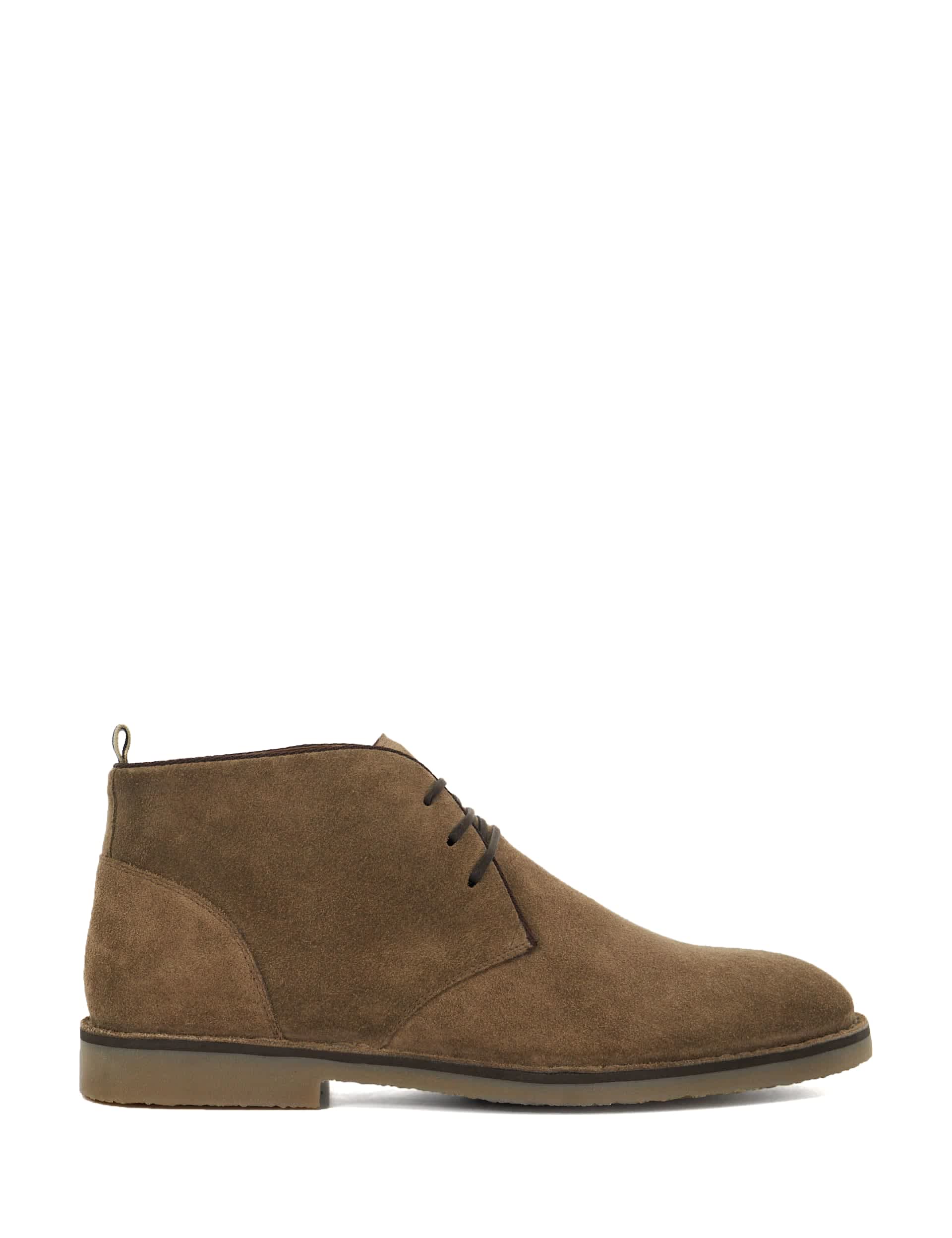 Dune London Men's Leather Lace Up Chukka Boots - 9 - Taupe, Taupe