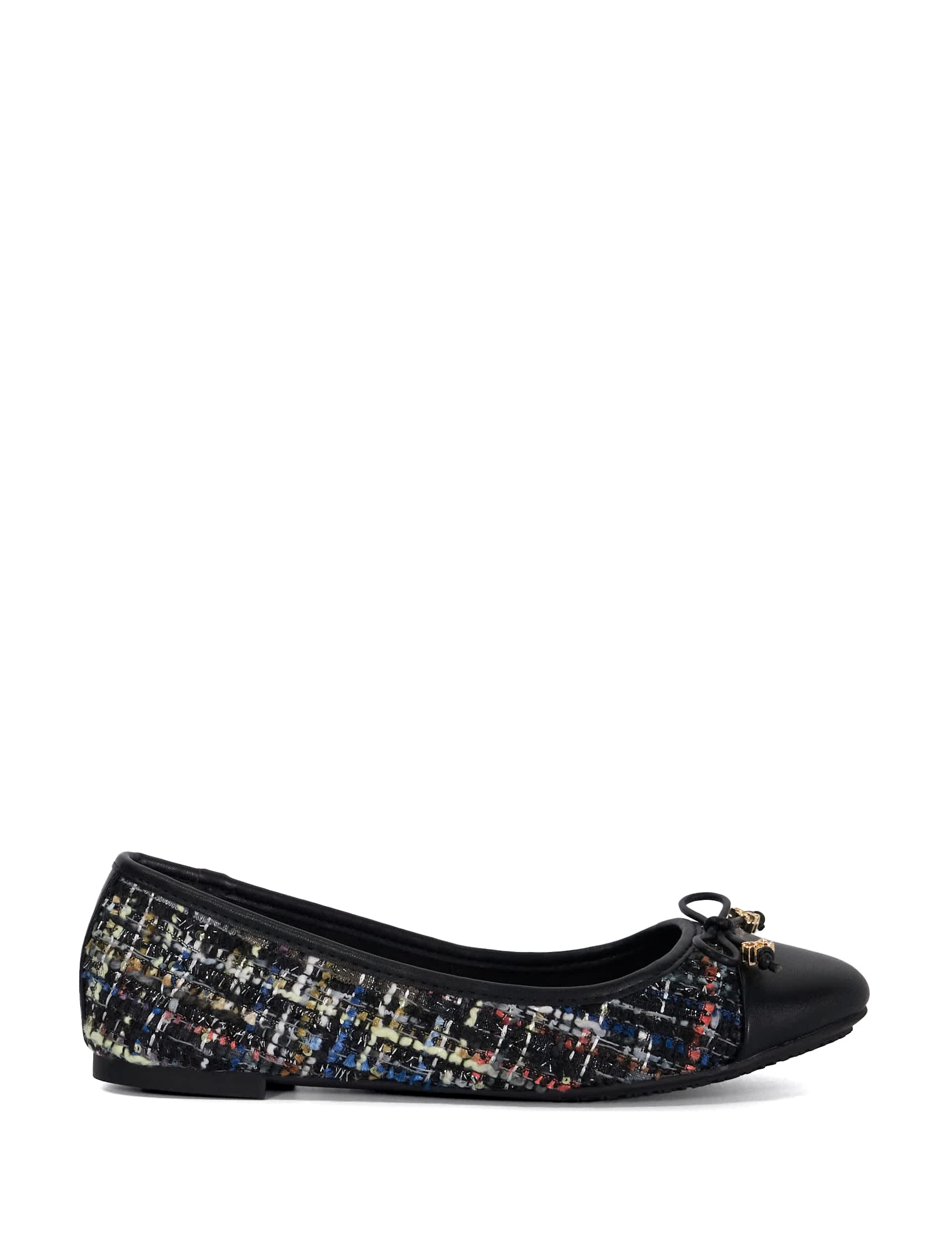 Dune London Women's Patterned Flat Ballet Pumps - 6 - Multi, Multi