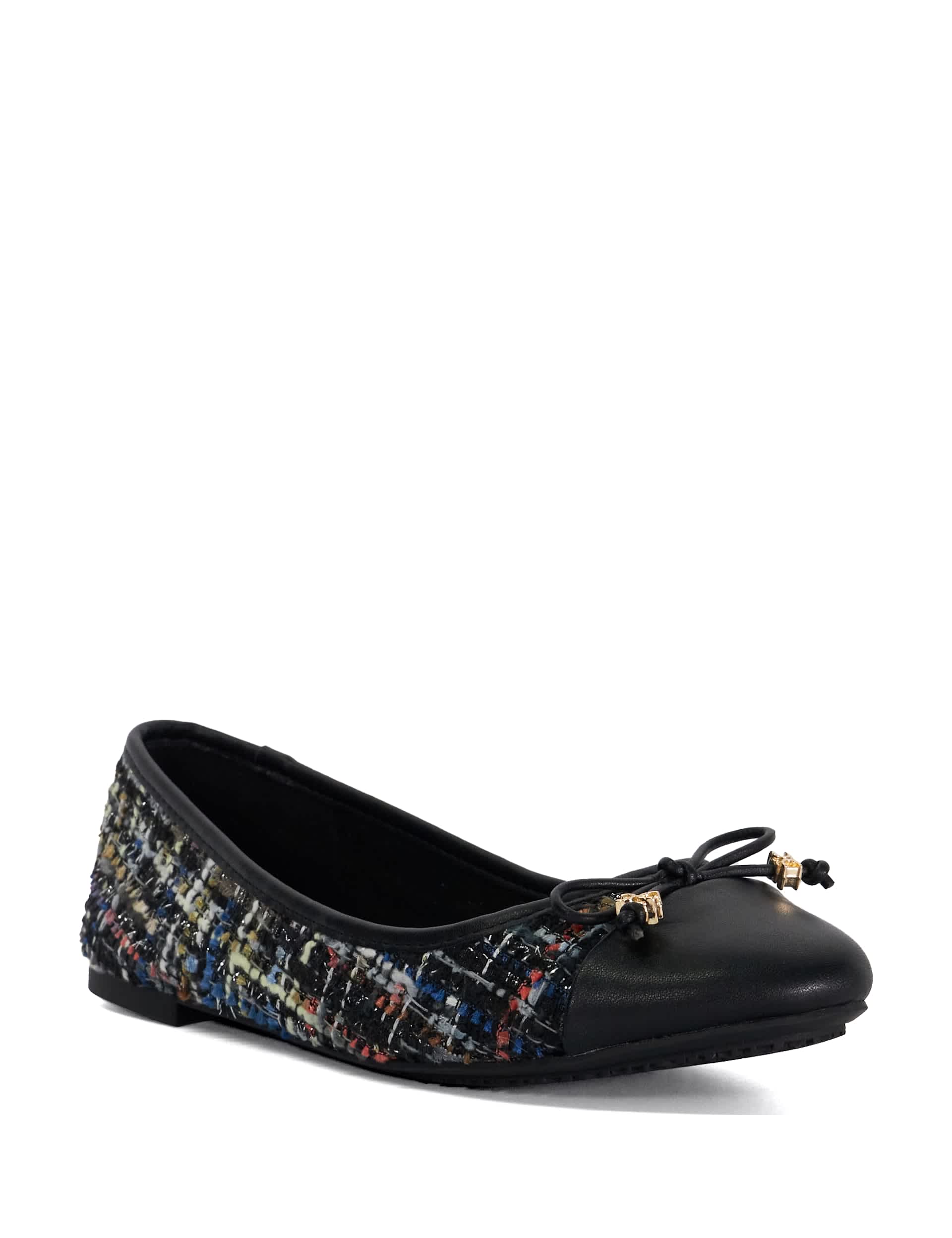 Dune London Women's Patterned Flat Ballet Pumps - 3 - Multi, Multi