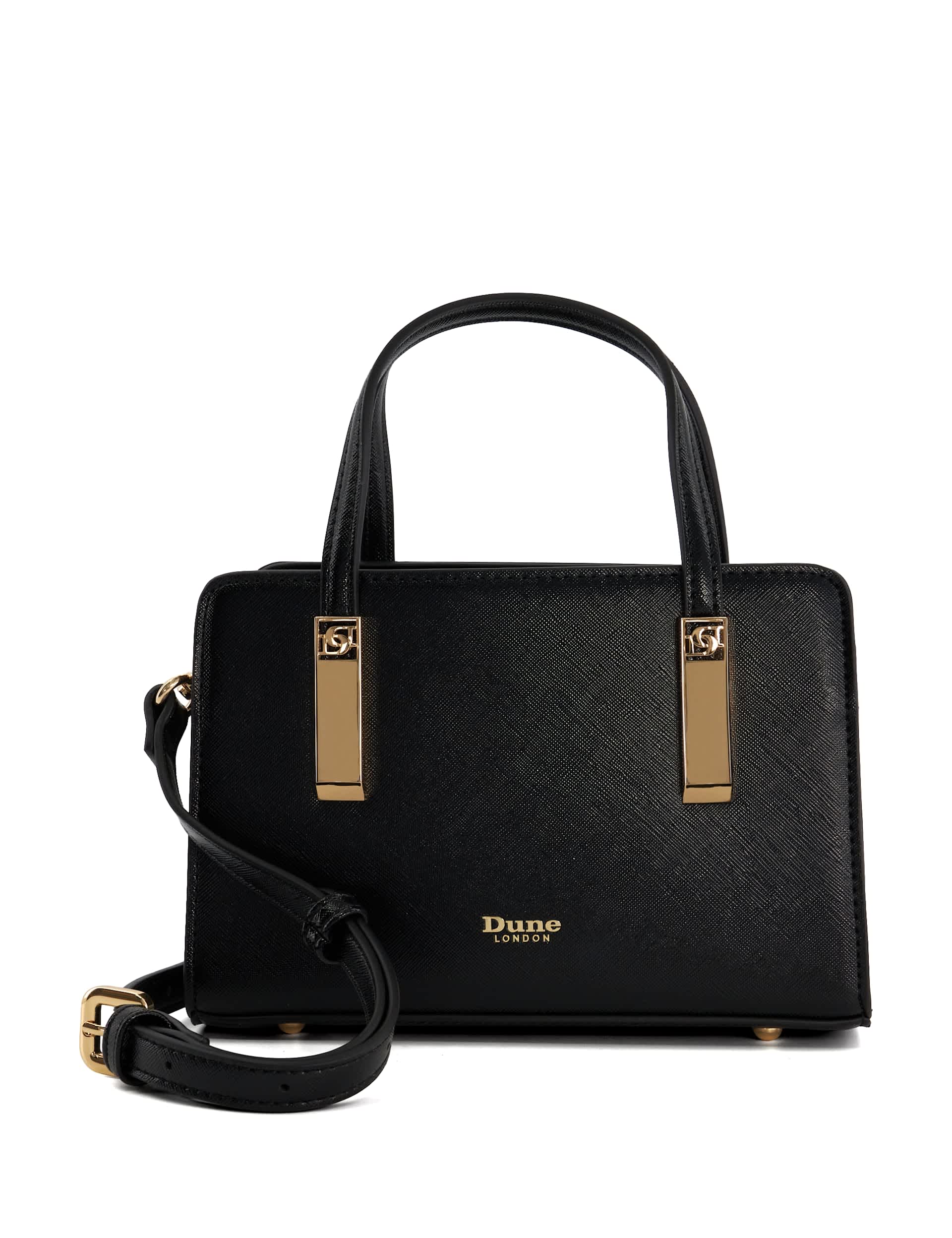 Dune London Women's Top Handle Mini Tote Bag - Black, Black