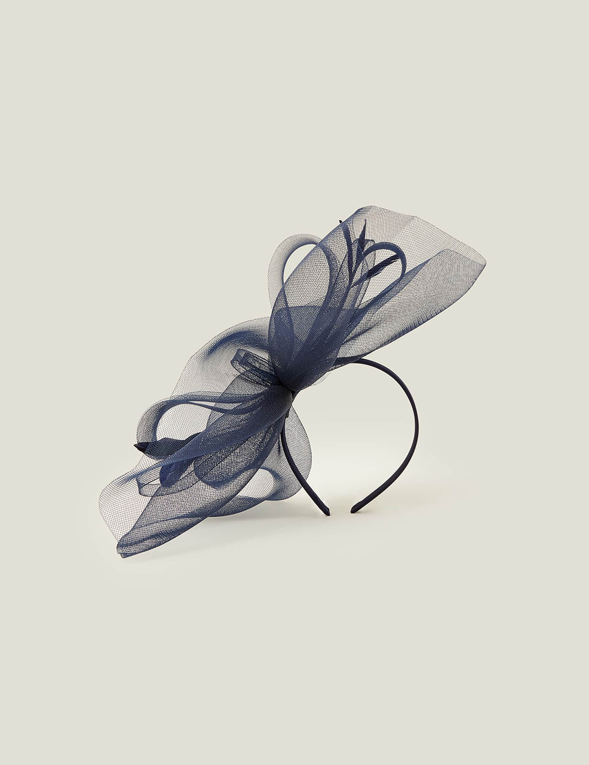 Accessorize Women's Bow Fascinator - Navy, Navy