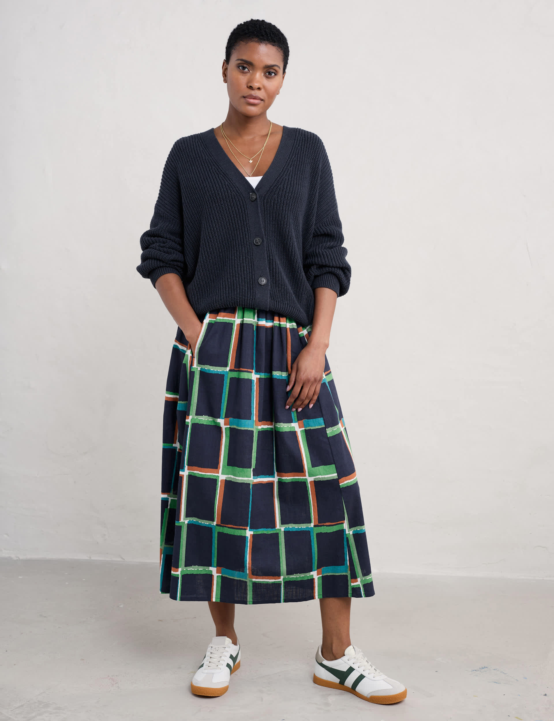 Seasalt Cornwall Women's Pure Cotton Ribbed V-Neck Cardigan