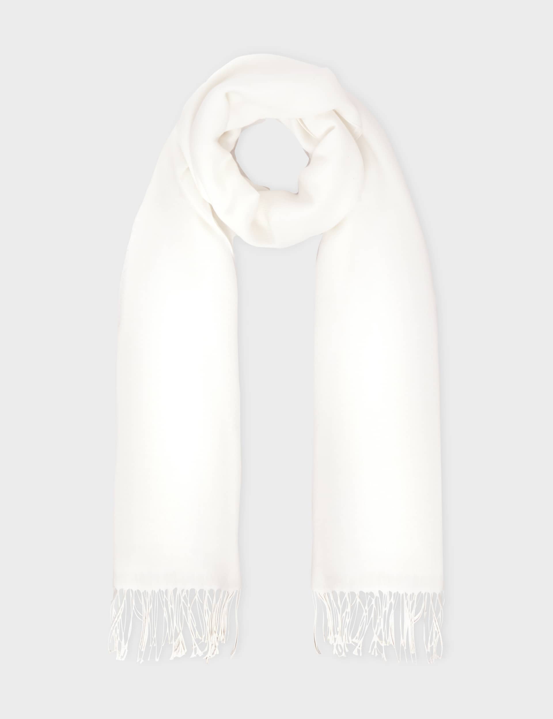 Hobbs Women's Woven Fringed Scarf - Ivory, Ivory