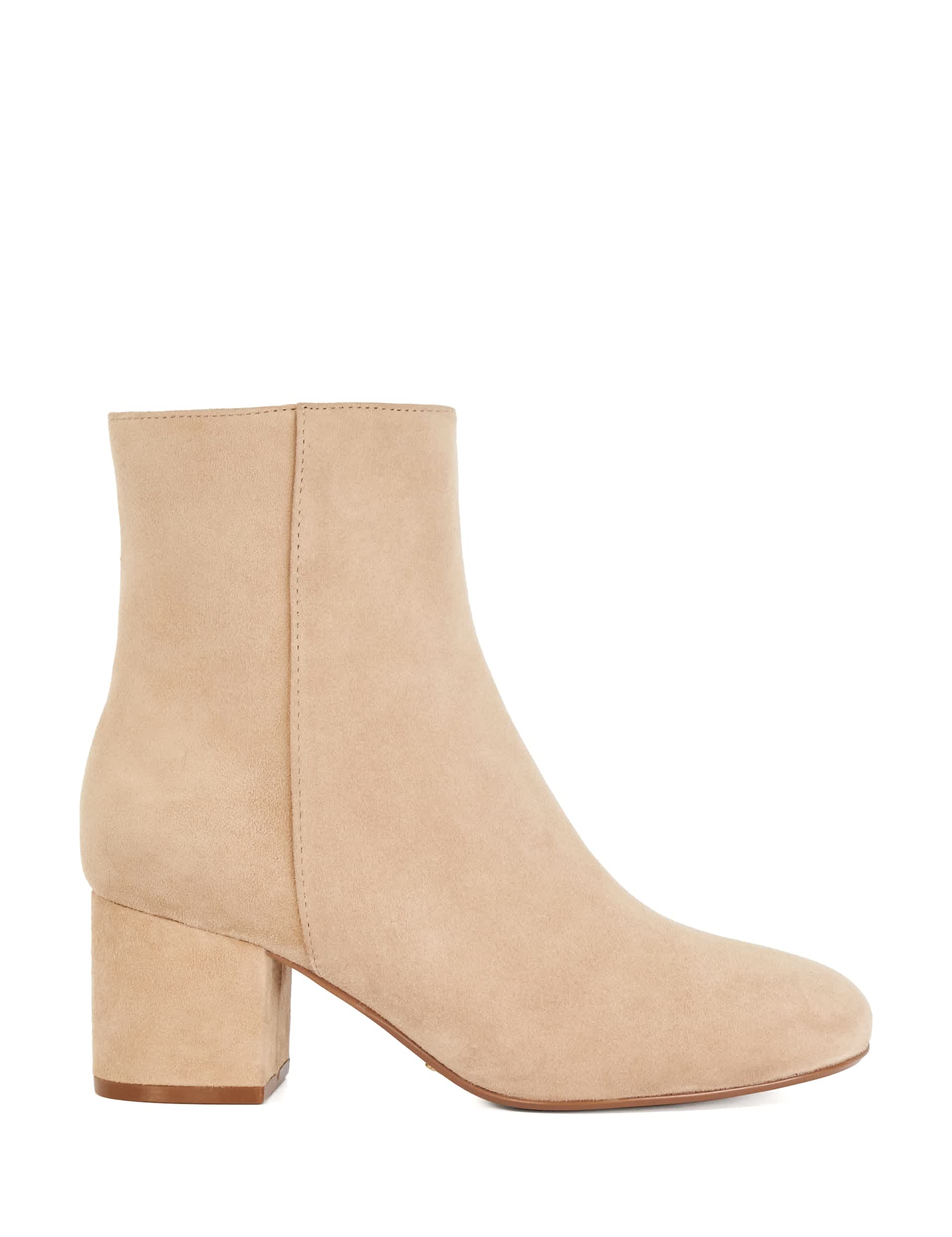 Dune London Women's Suede Block Heel Ankle Boots