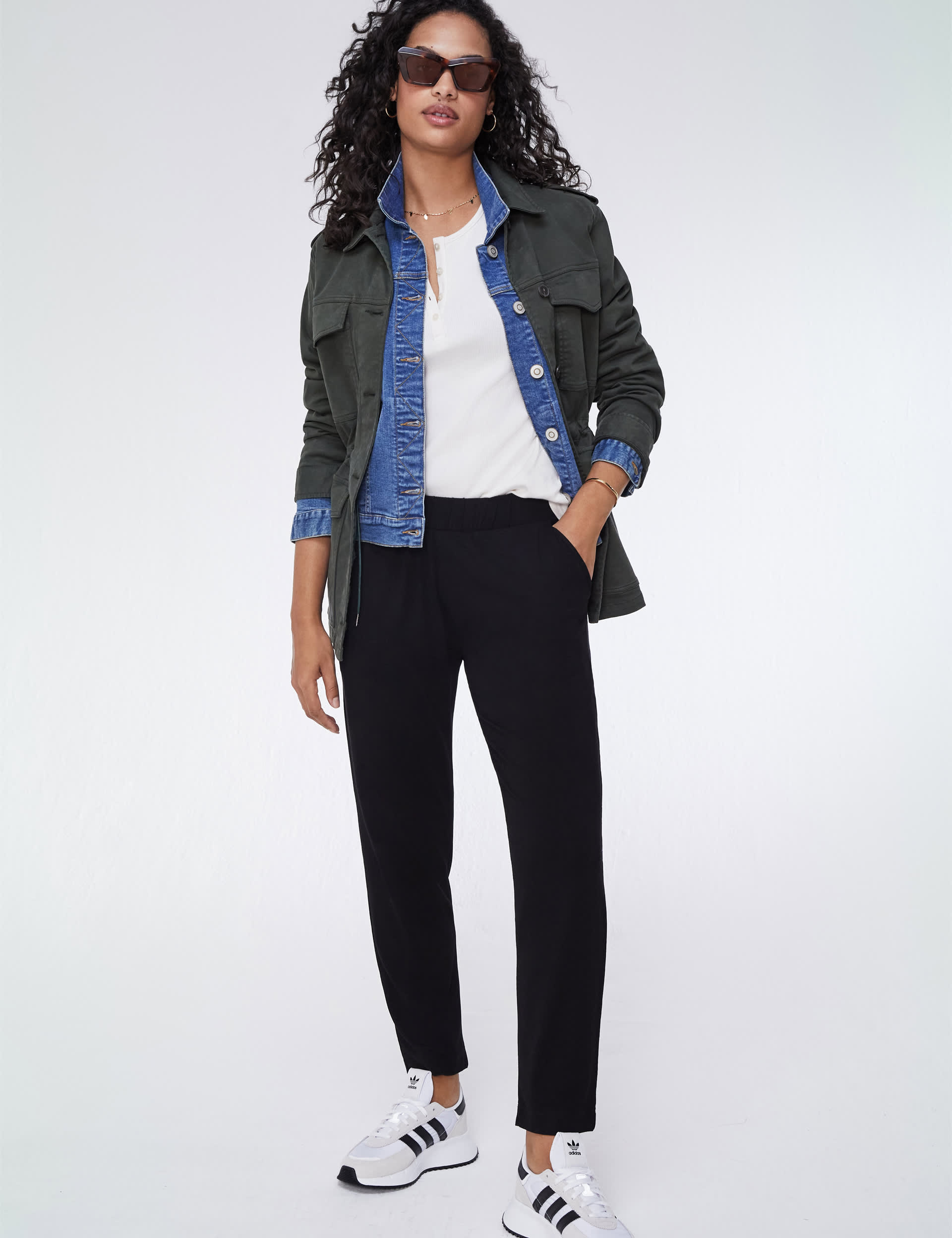 Baukjen Women's Jersey Elasticated Waist Tapered Trousers