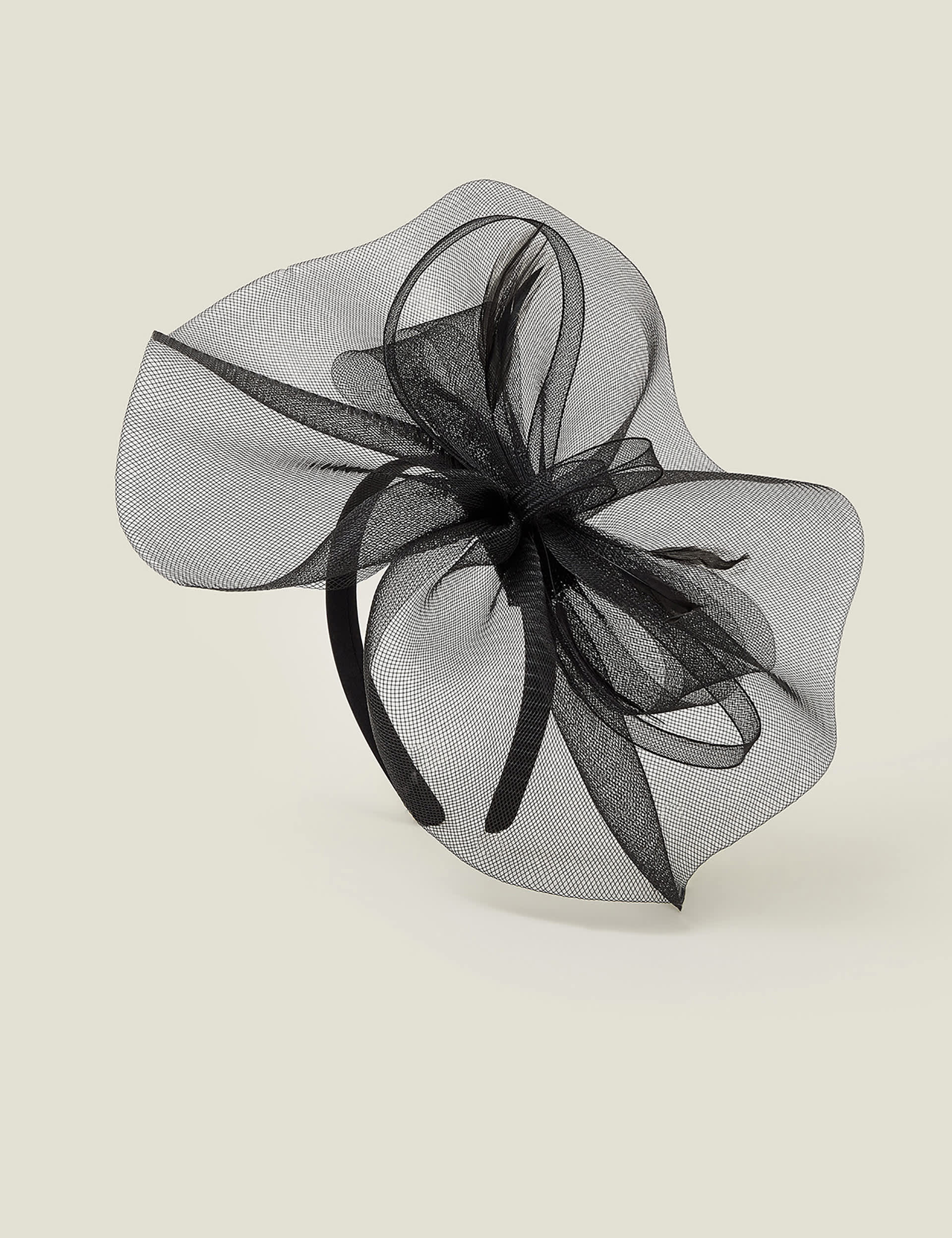 Accessorize Women's Bow Fascinator - Black, Black,Light Pink