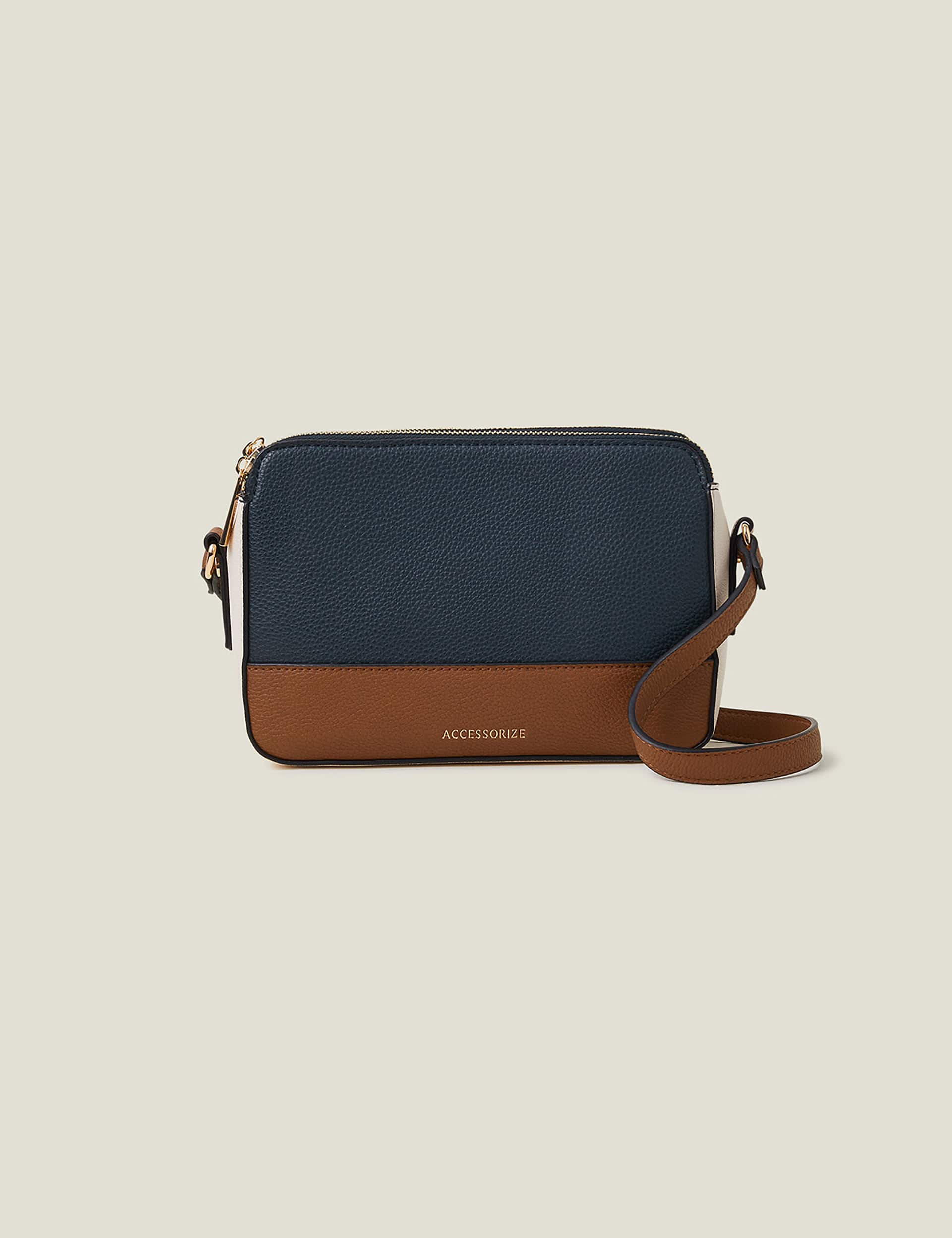 Accessorize Women's Faux Leather Colour Block Cross Body Bag