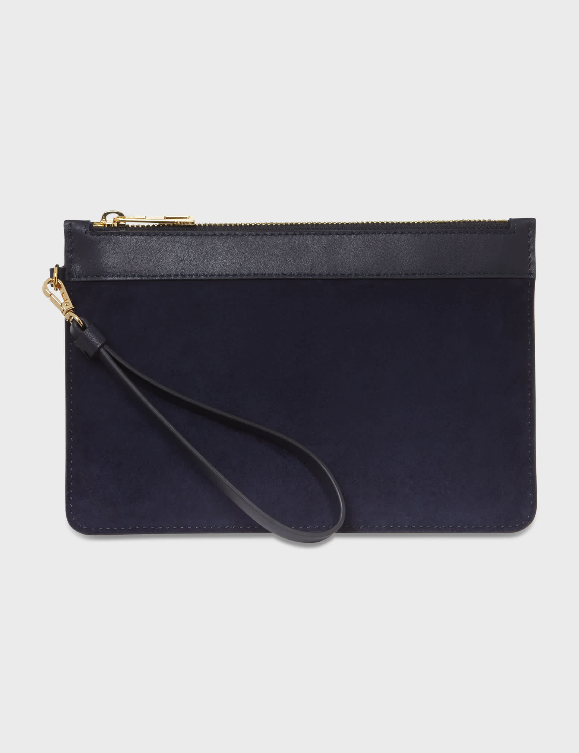 Hobbs Women's Suede Clutch Bag - Navy, Navy