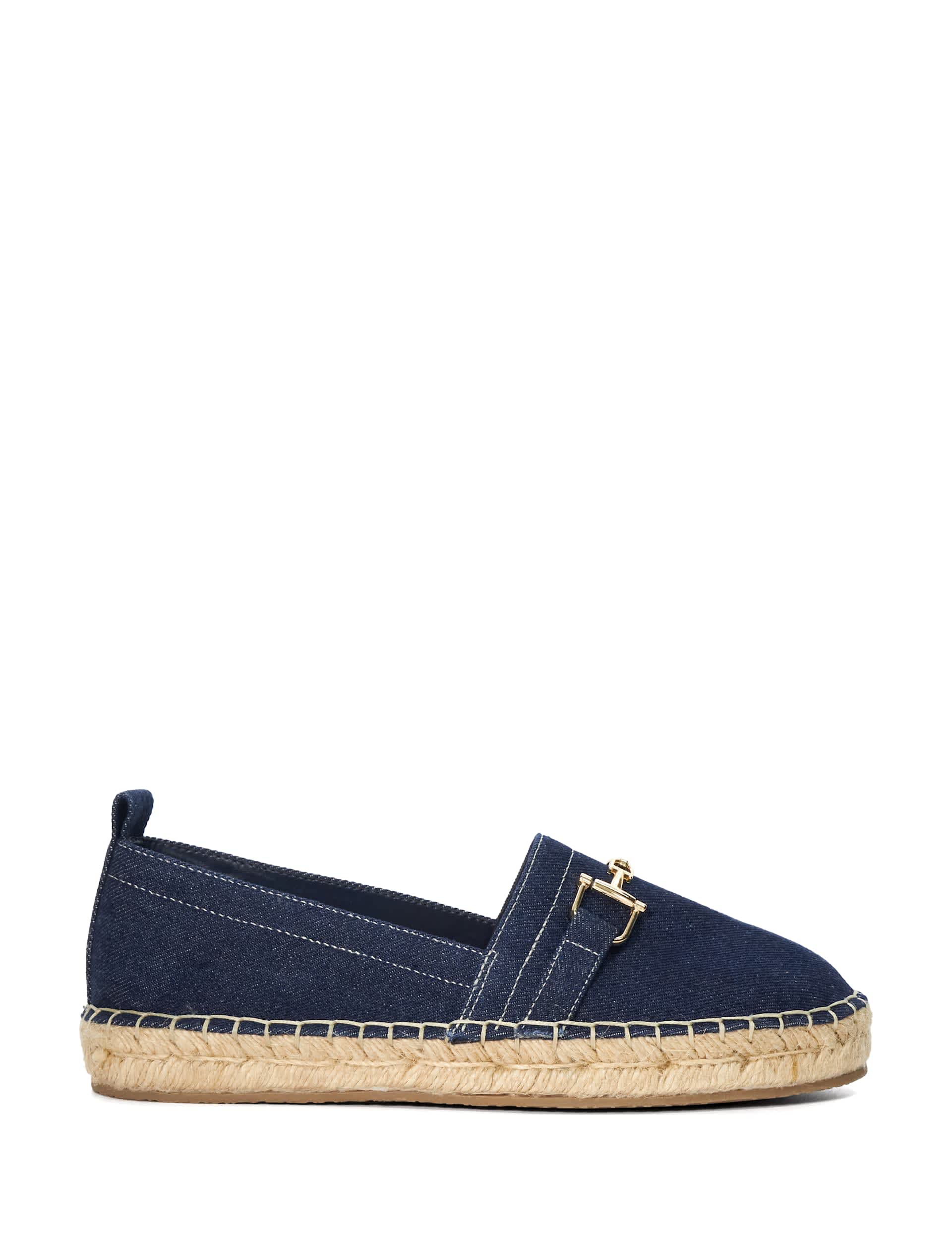 Dune London Women's Snaffle Trim Flat Espadrilles - 5 - Navy, Navy