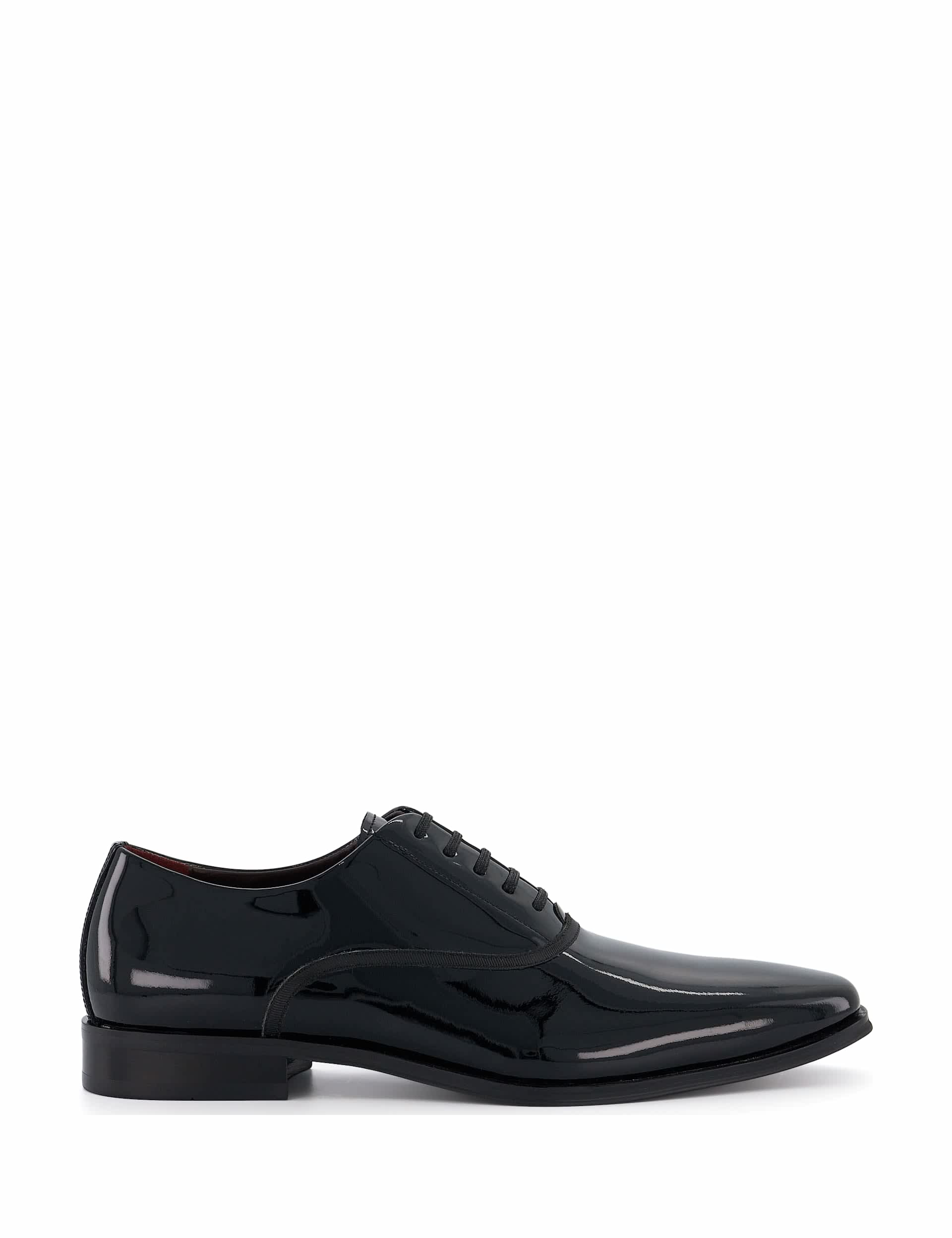 Dune London Men's Leather Oxford Shoes - 10 - Black, Black