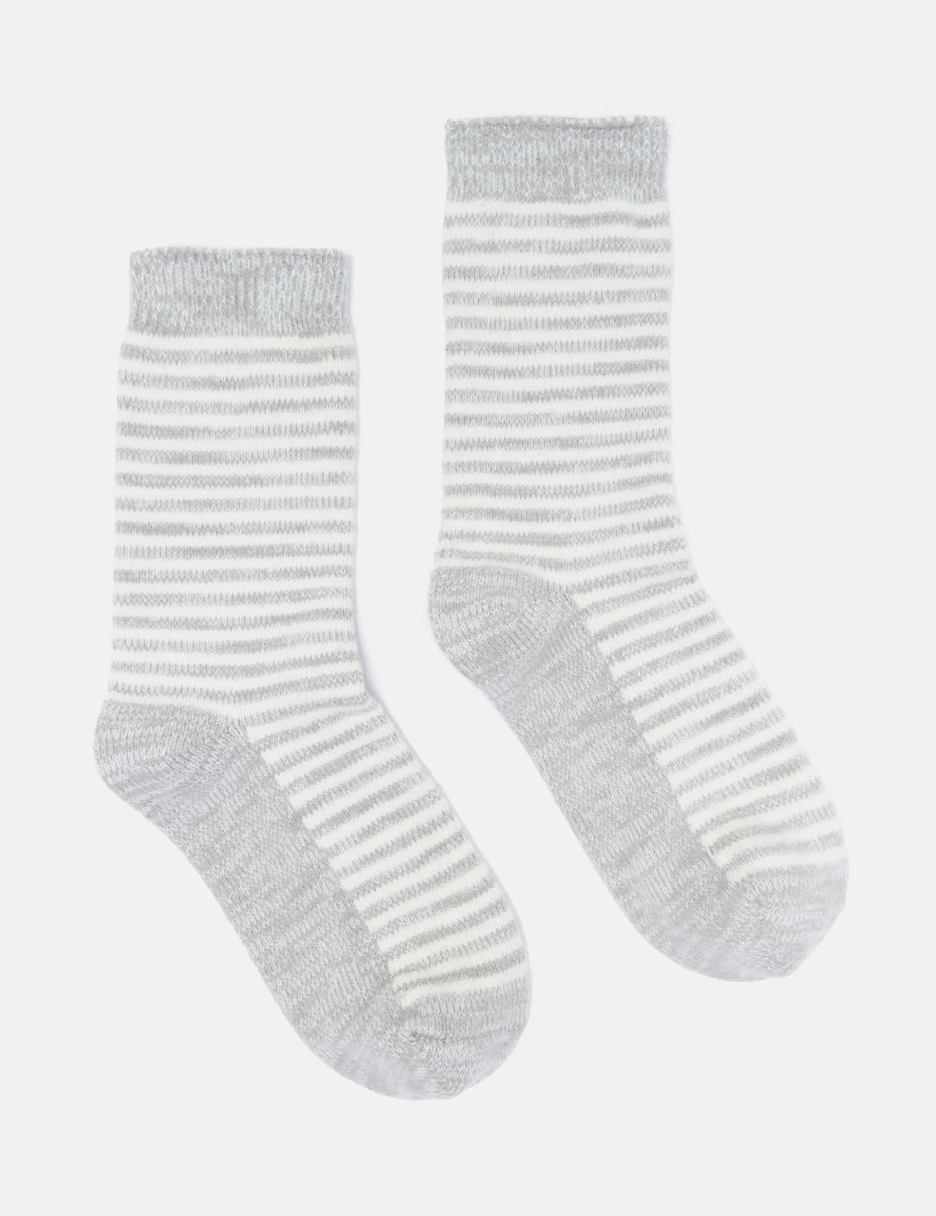 Joules Women's Striped Ankle High Socks - Grey, Pink Mix,Grey