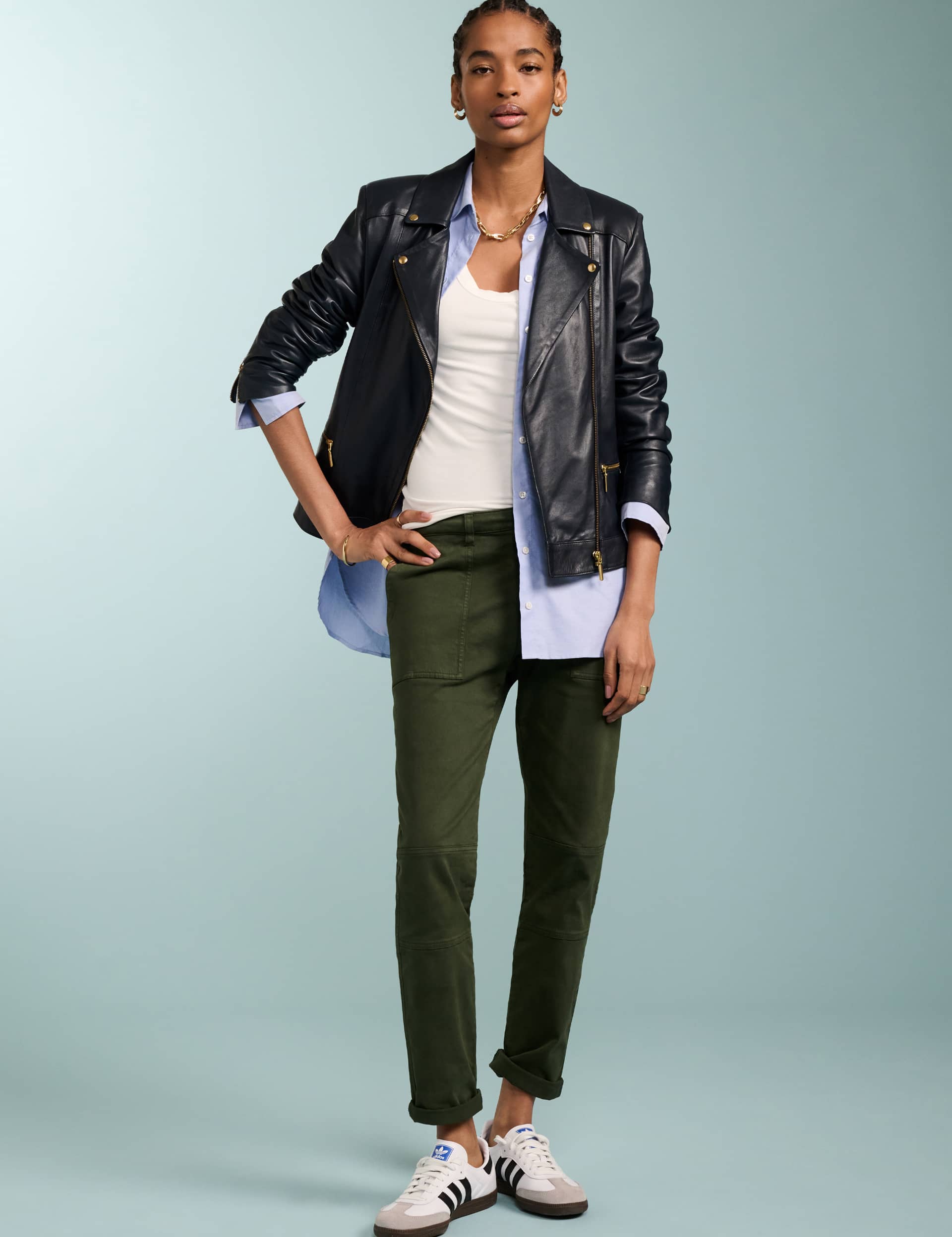 Baukjen Women's Cotton Rich Cargo Skinny Trousers