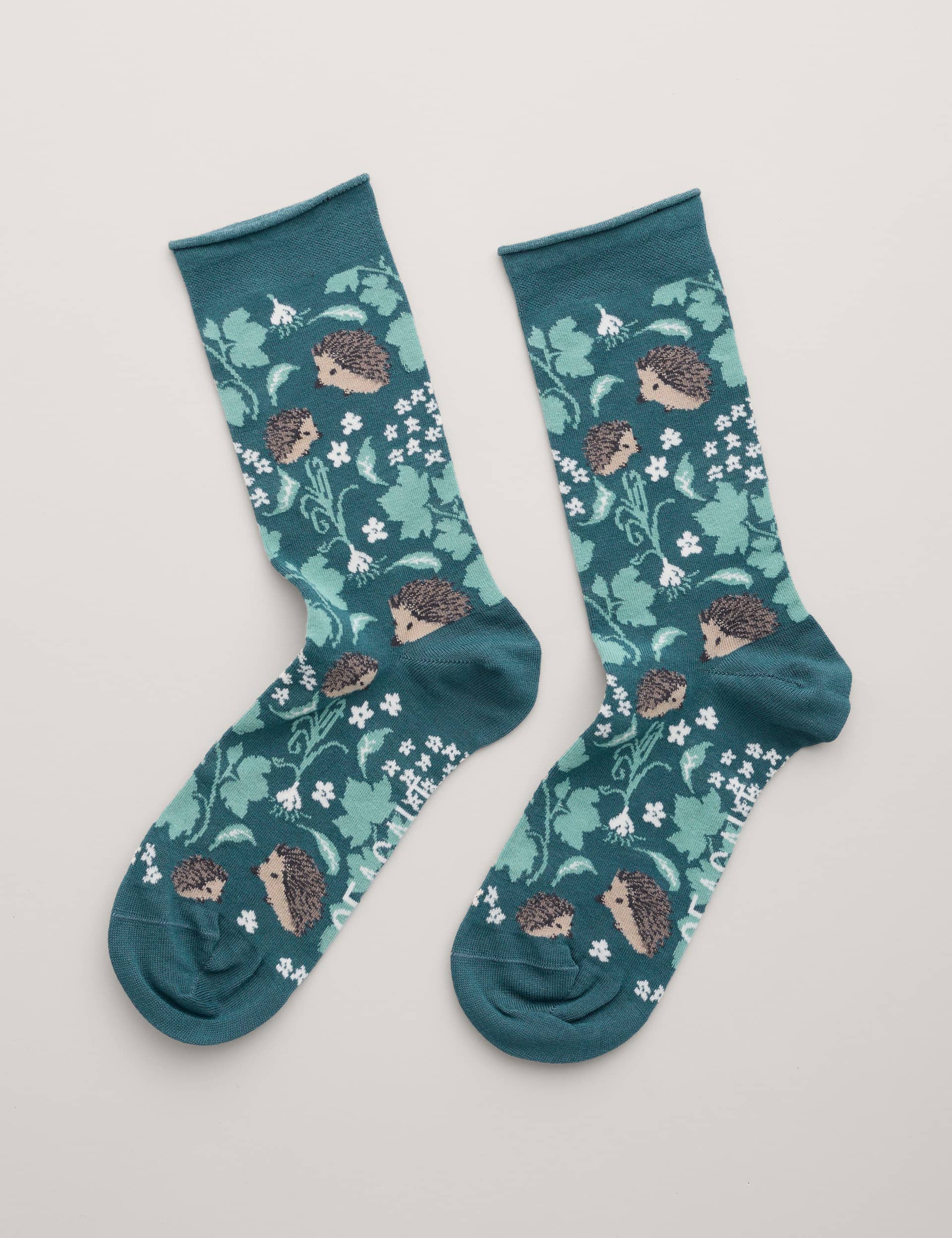 Seasalt Cornwall Women's Arty Ankle High Socks - Teal Mix, Teal Mix