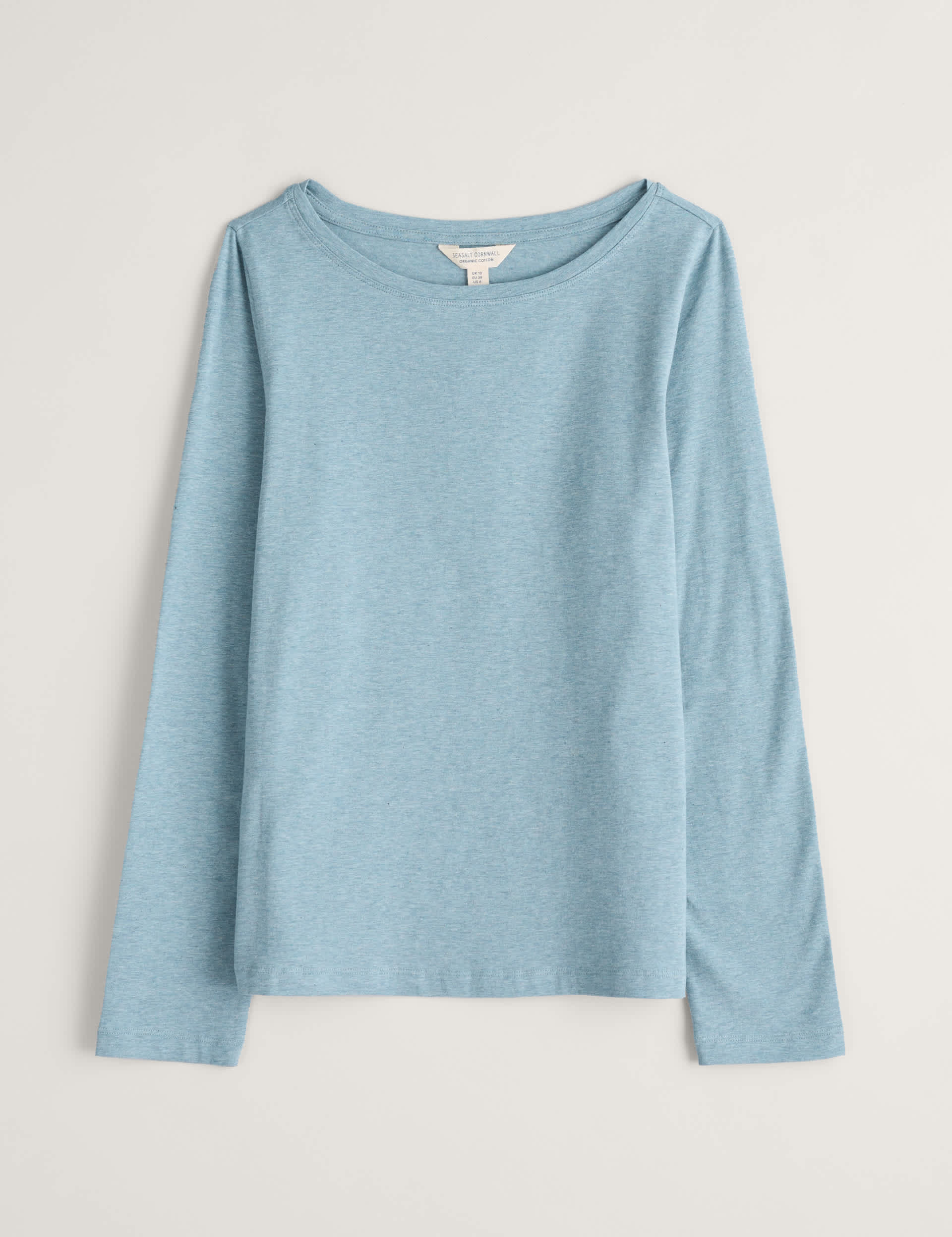 Seasalt Cornwall Women's Jersey Crew Neck Top - 10 - Blue, Blue