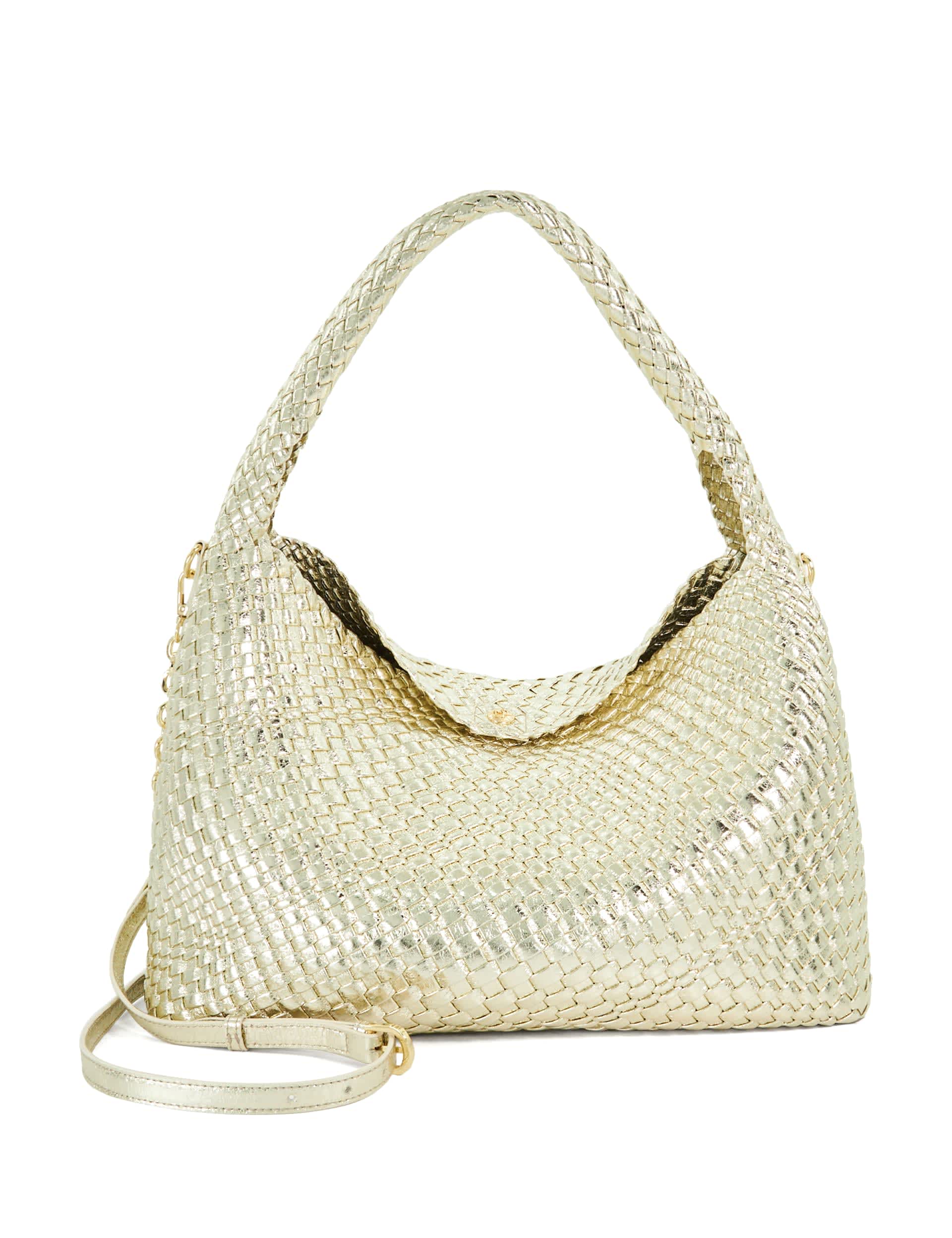 Dune London Women's Woven Shoulder Bag - Gold, Gold