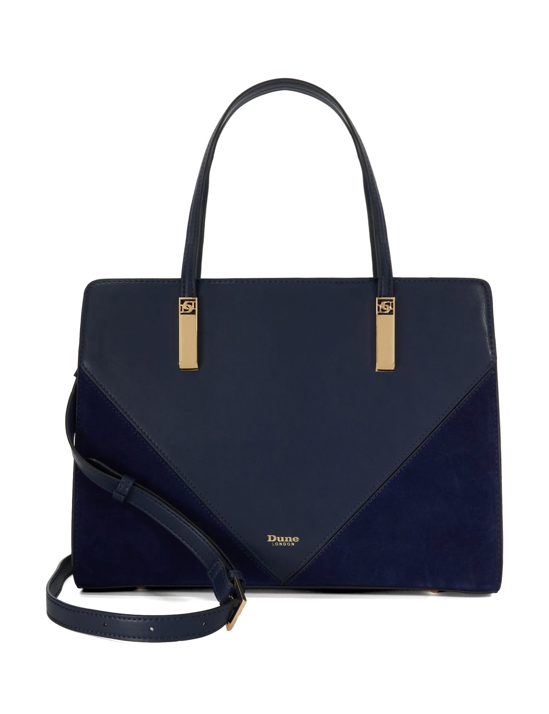 Dune London Women's Faux Leather Top Handle Grab Bag - Navy, Black,Navy