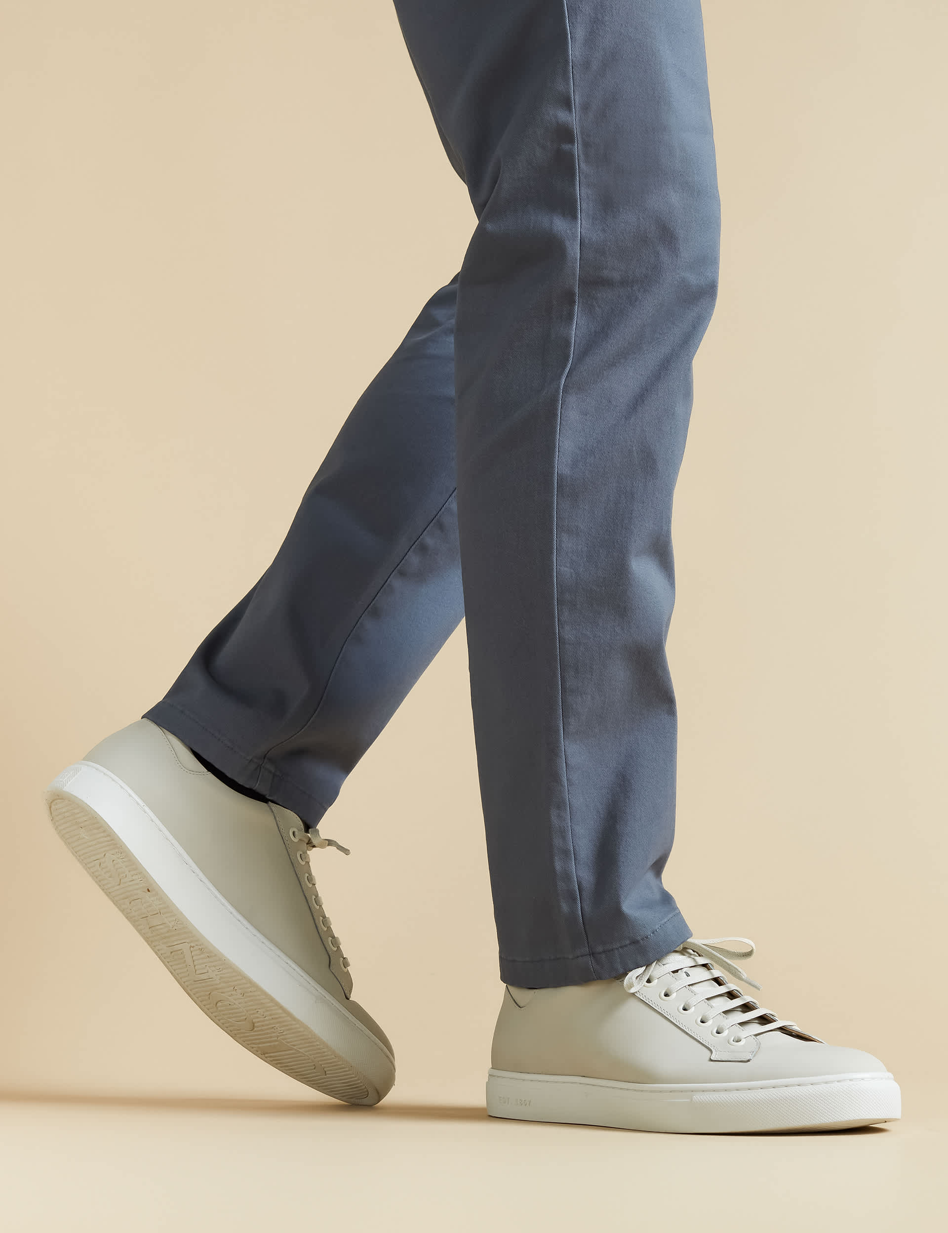 Jones Bootmaker Men's Leather Lace Up Trainers