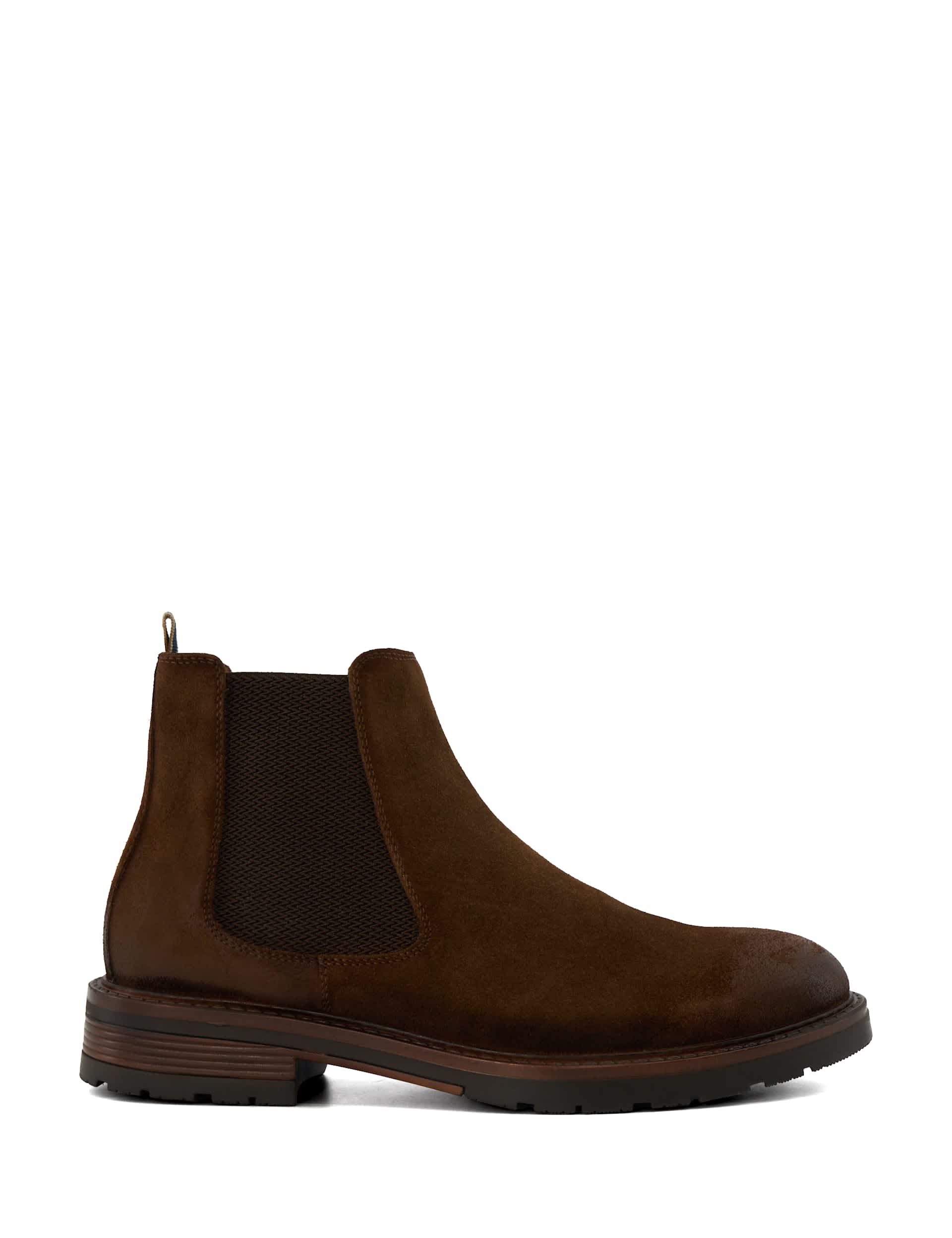 Dune London Men's Suede Pull-On Chelsea Boots
