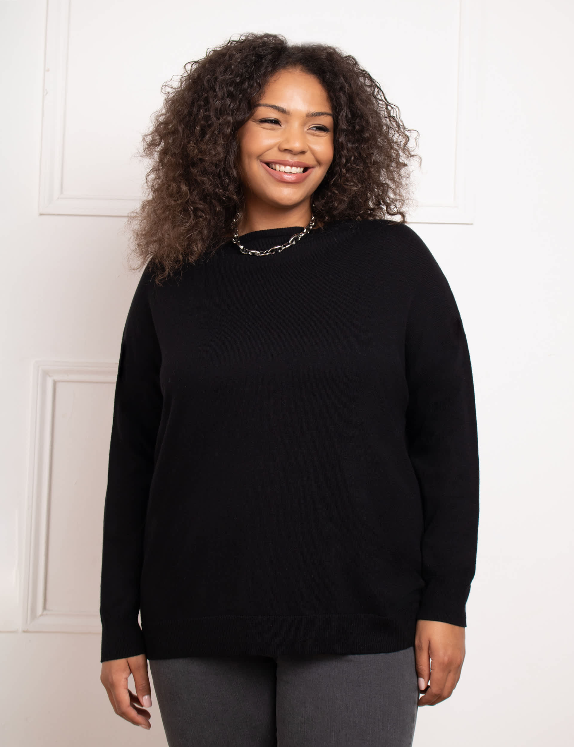 Live Unlimited London Women's V-Neck Wrap Cardigan with Cashmere