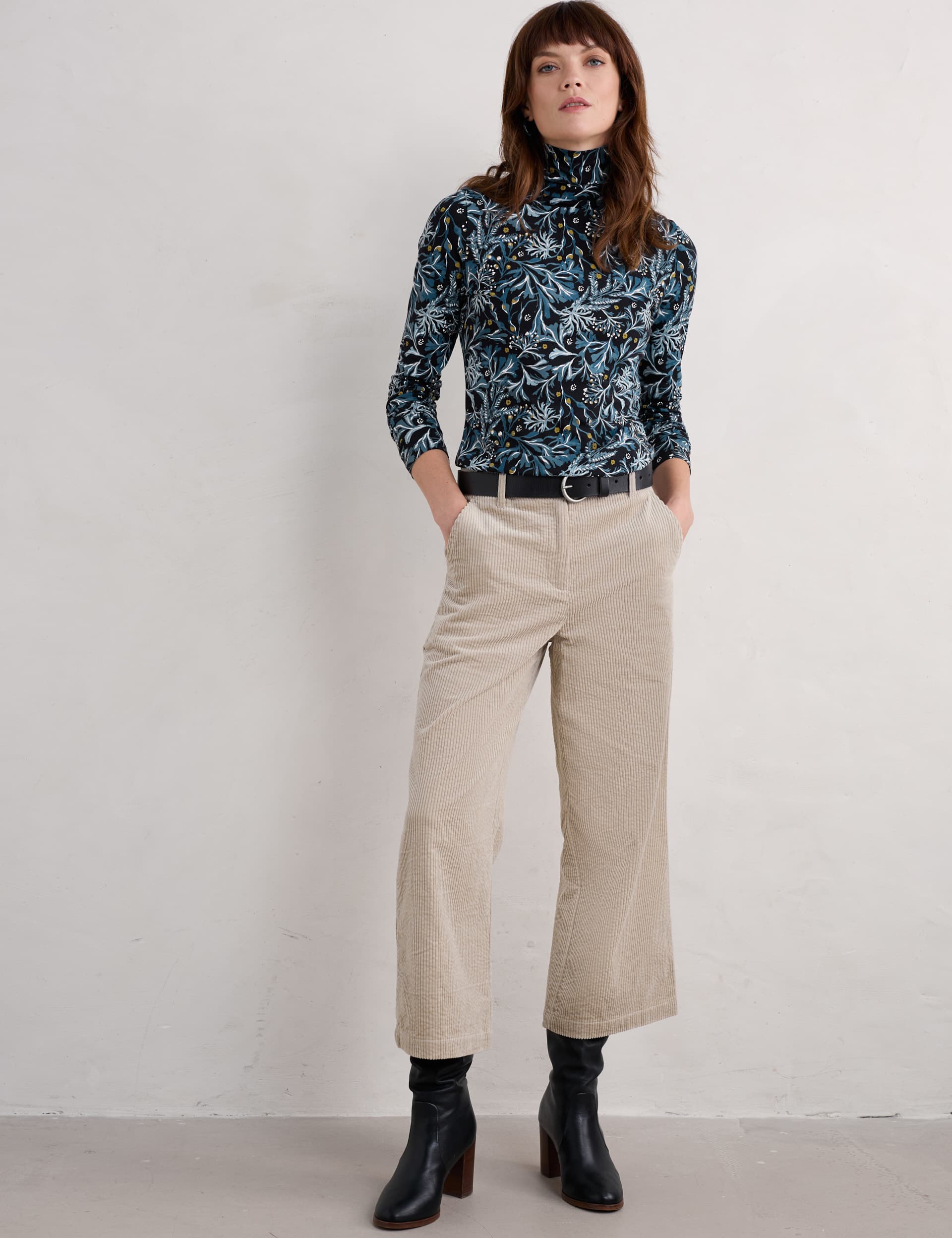 Seasalt Cornwall Women's Cotton Rich Floral Top